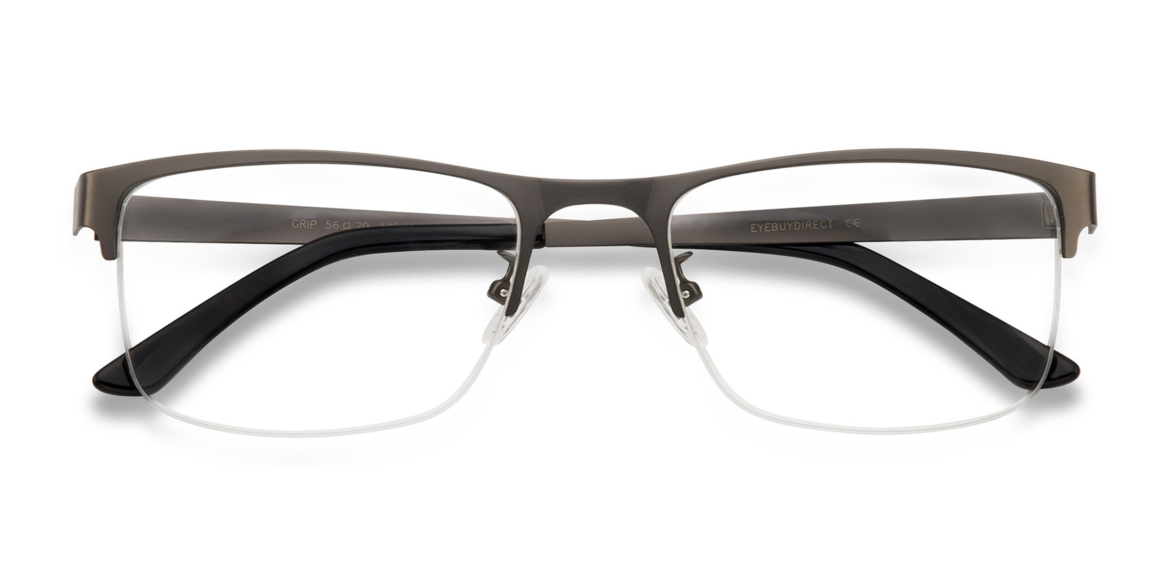Gunmetal Grip -  Metal Eyeglasses
