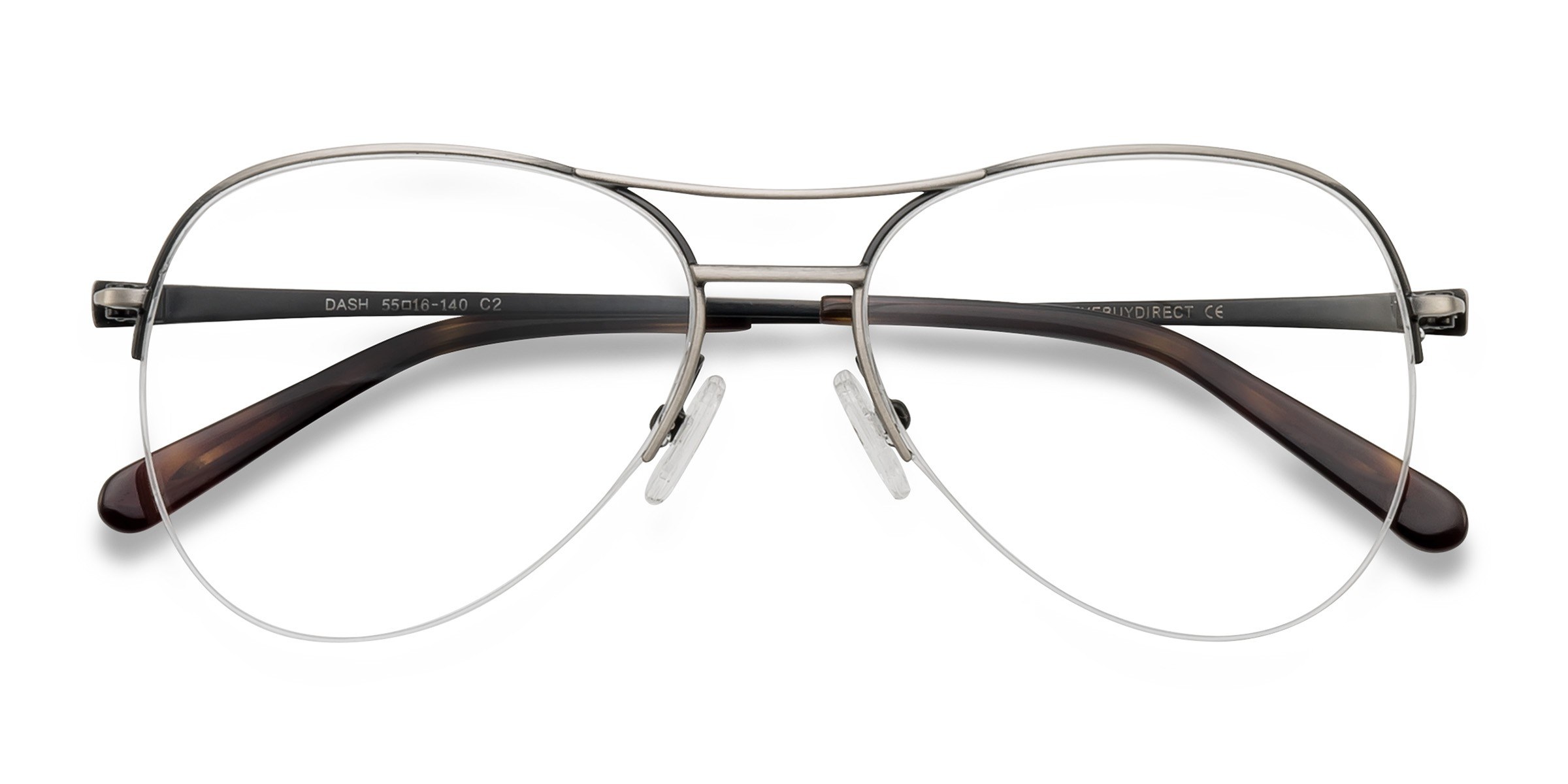Gunmetal Dash -  Metal Eyeglasses