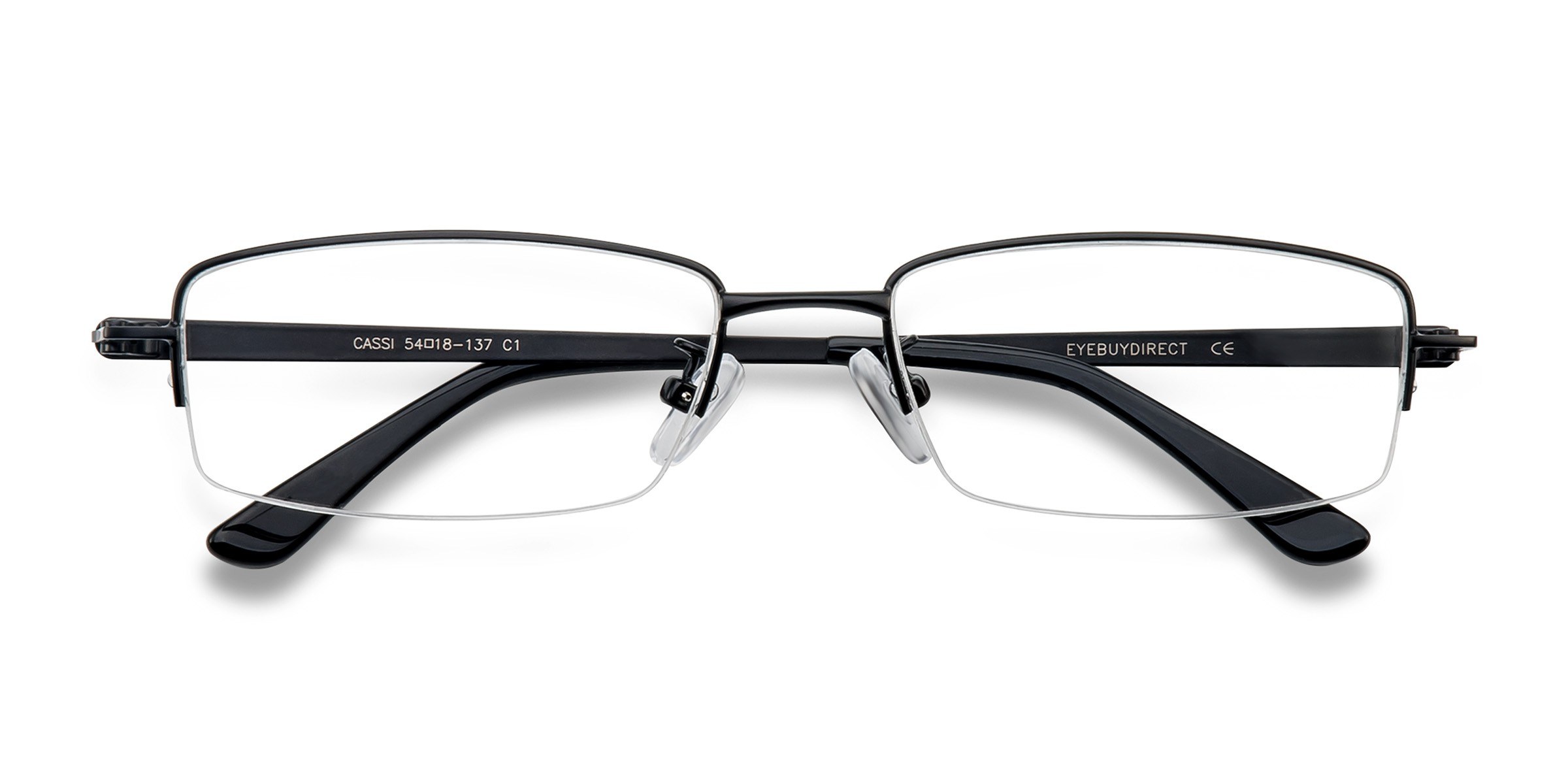 Black Cassi -  Metal Eyeglasses