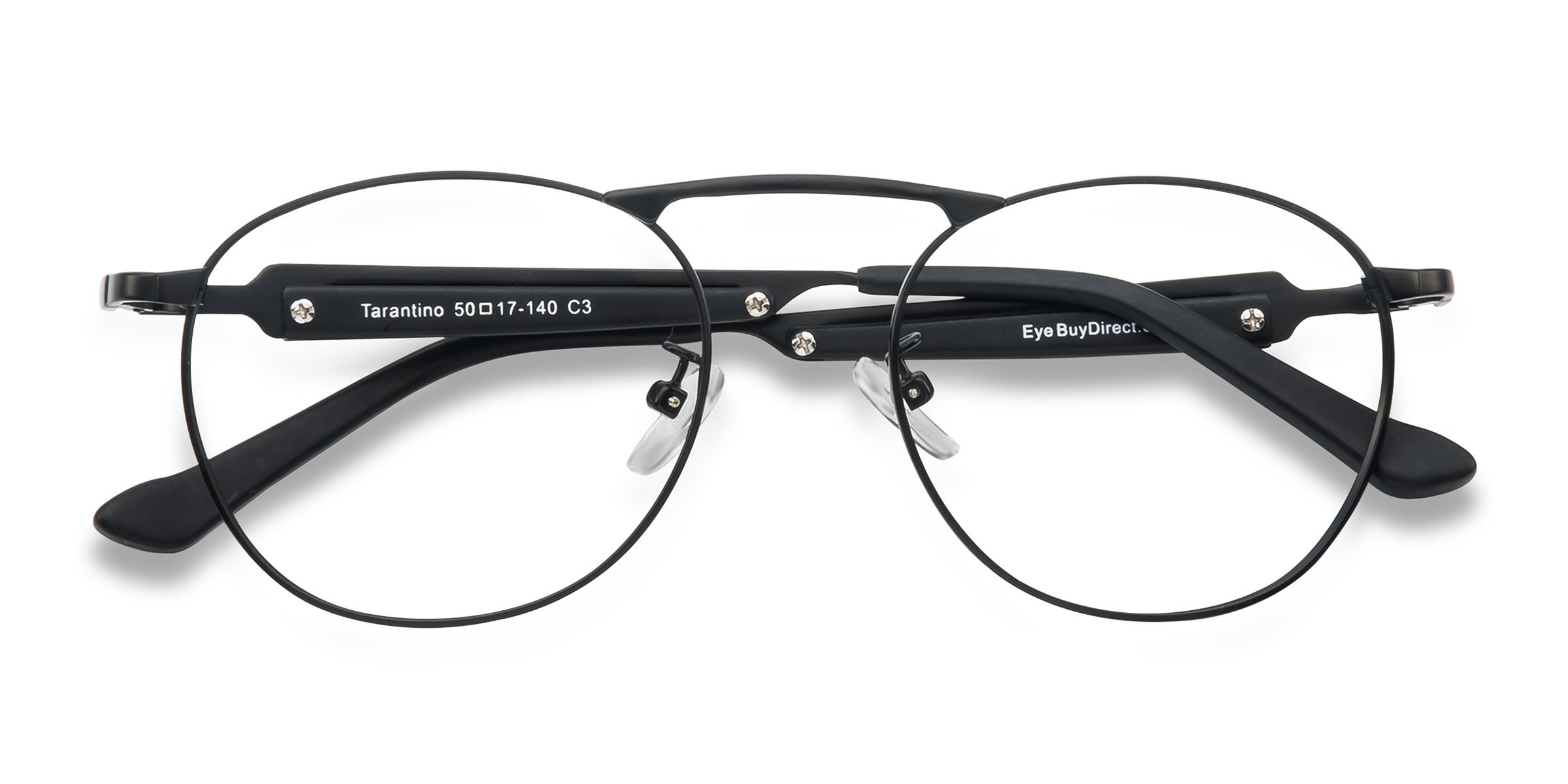 Matte Black Tarantino -  Métal Lunettes de vue