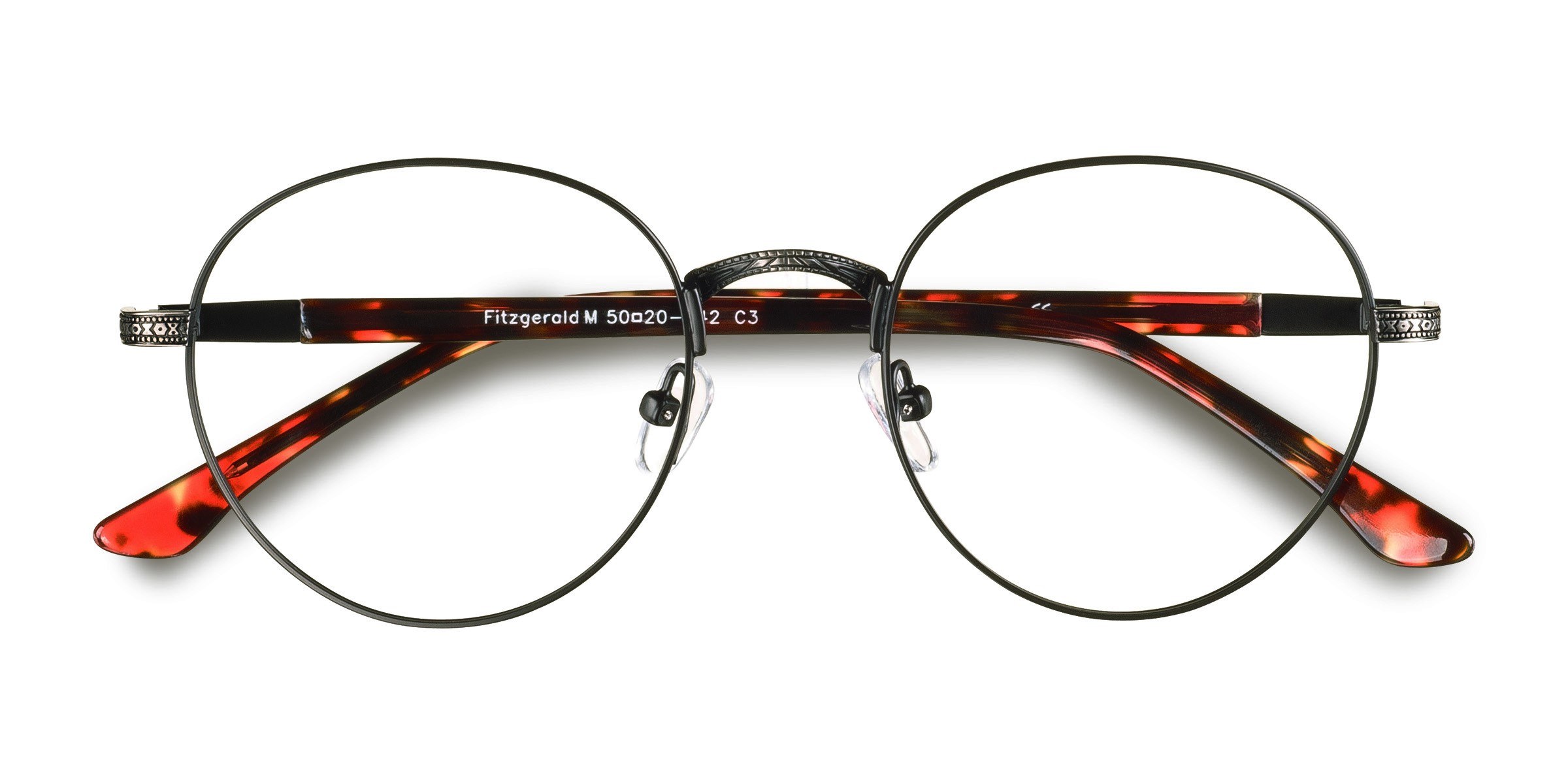 Black & Tortoise Fitzgerald -  Métal Lunettes de vue