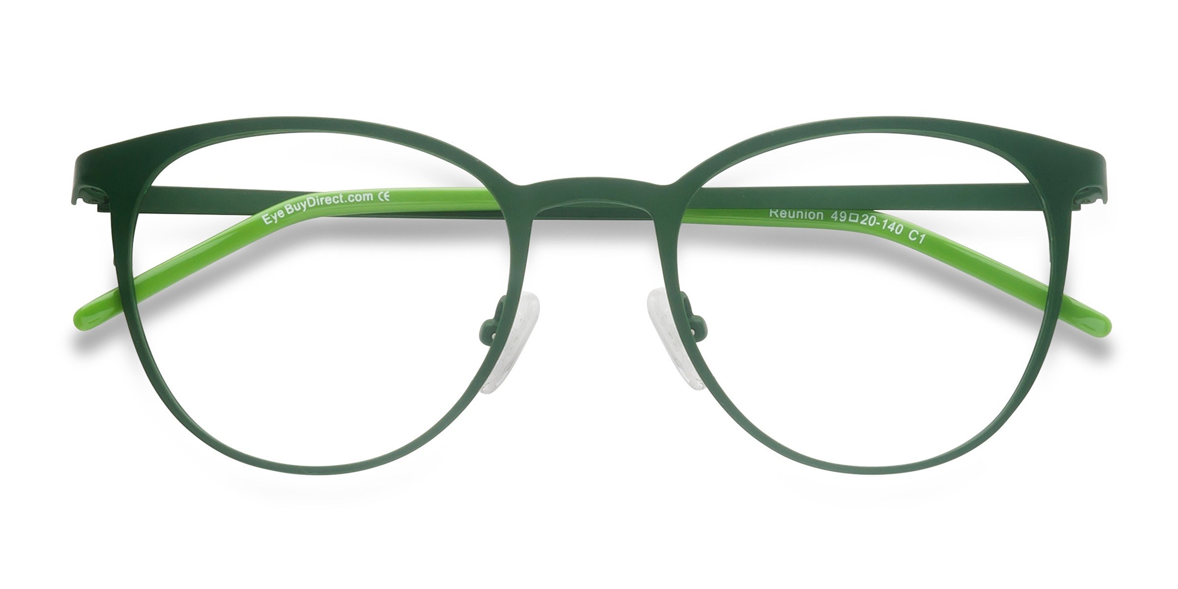 Vert Mat Reunion -  Métal Lunettes de vue