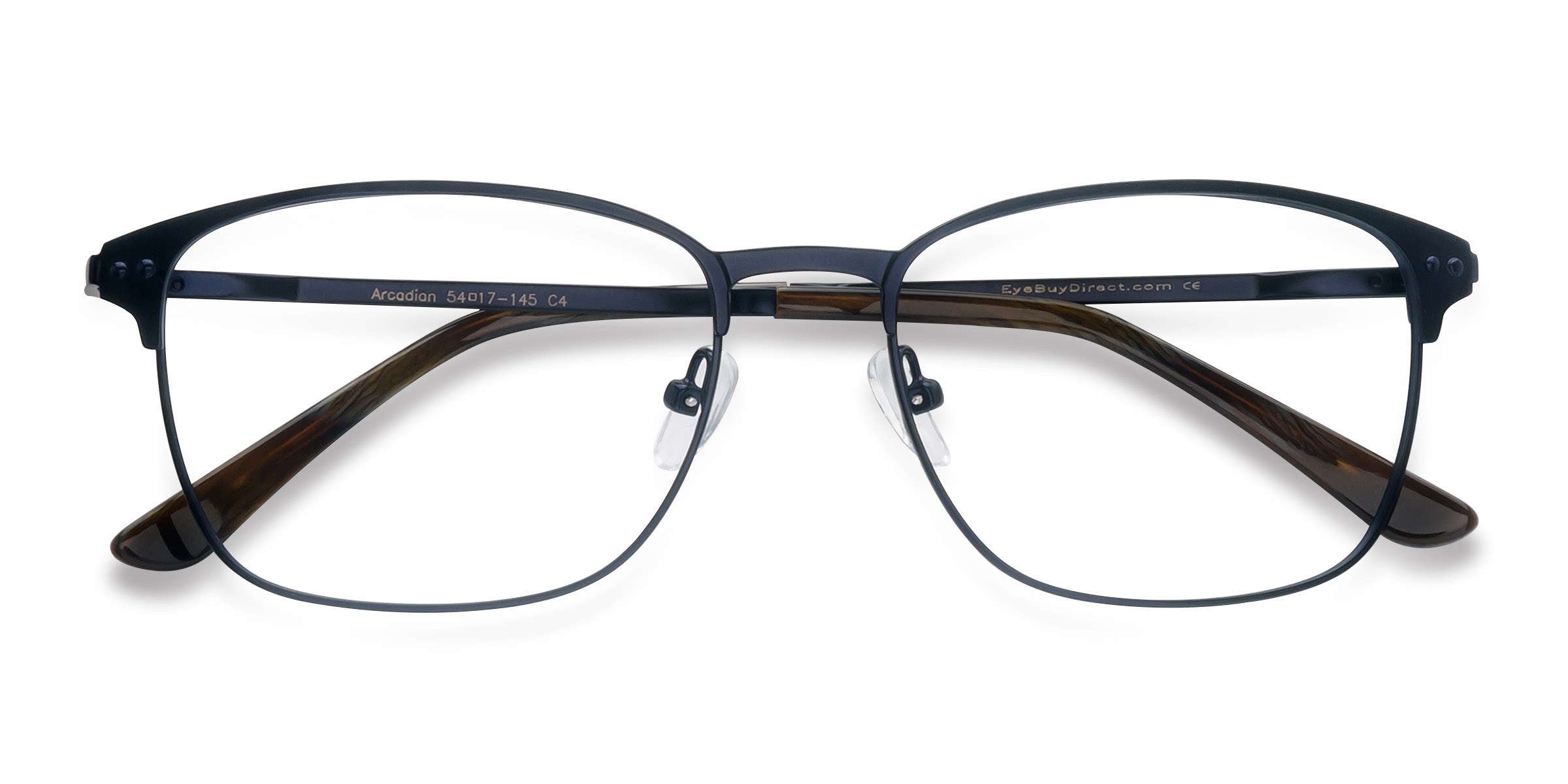 Navy Arcadian -  Metal Eyeglasses