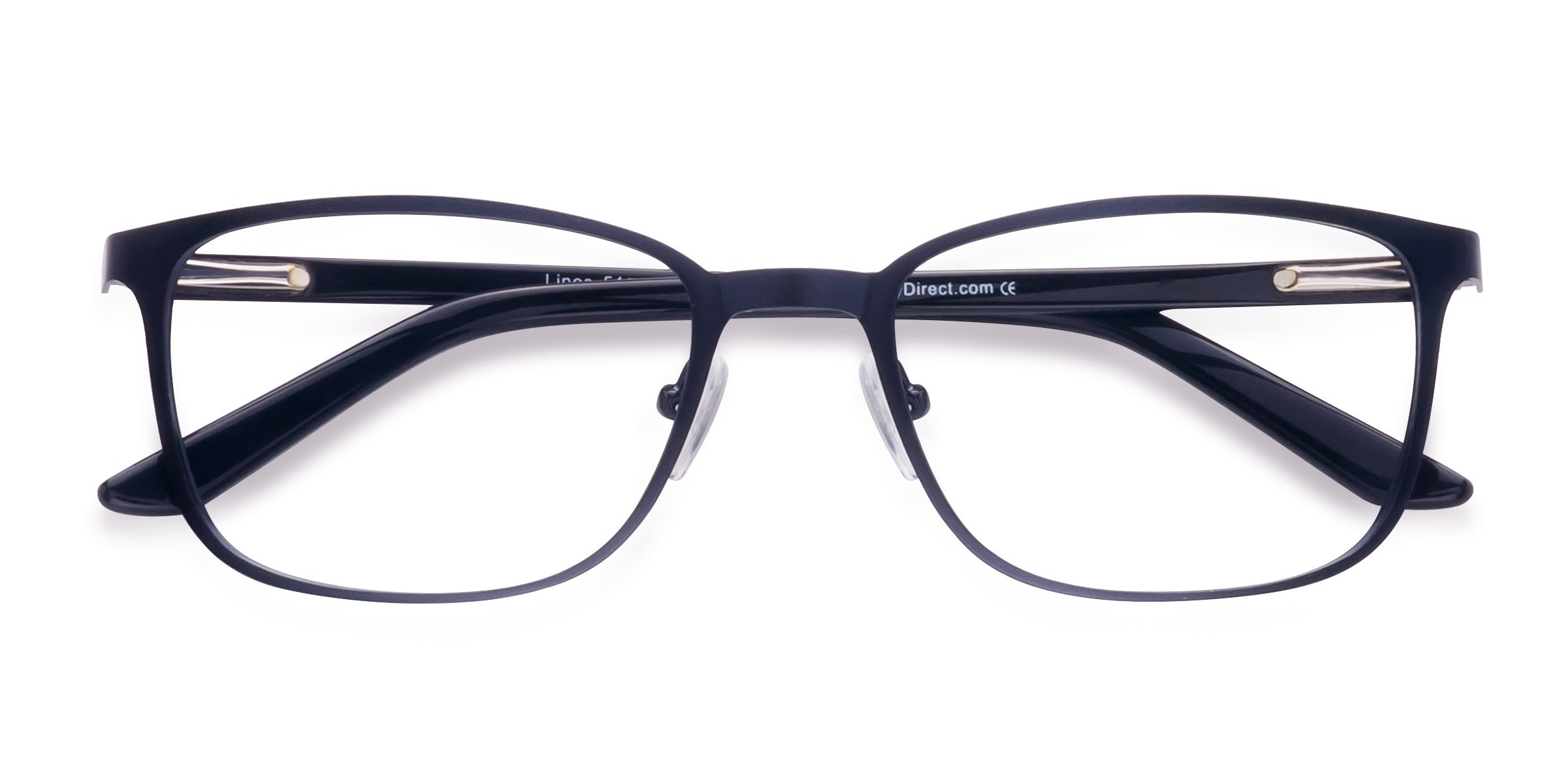 Navy Lines -  Metal Eyeglasses