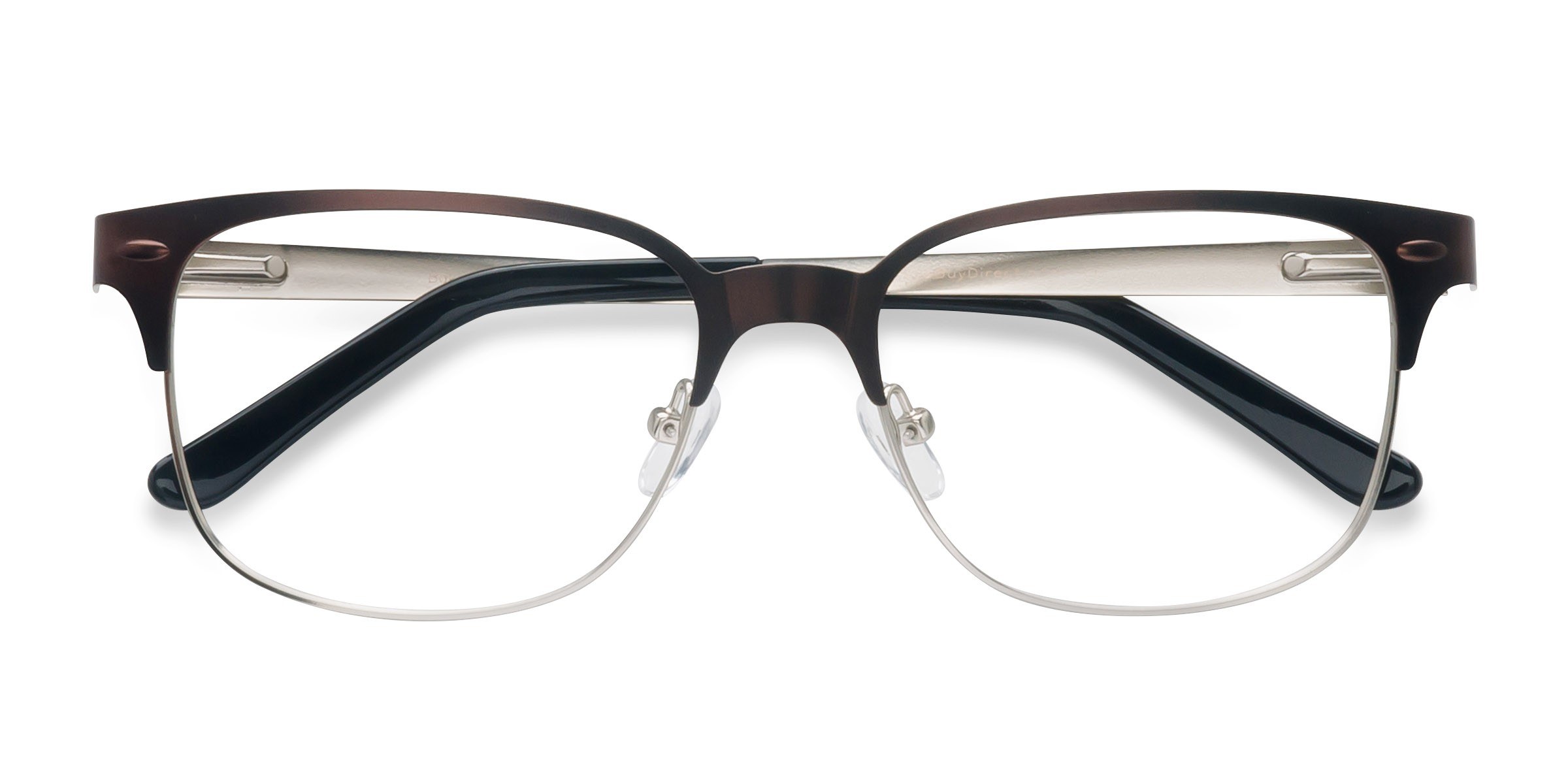 Brown Silver Baker Street -  Metal Eyeglasses