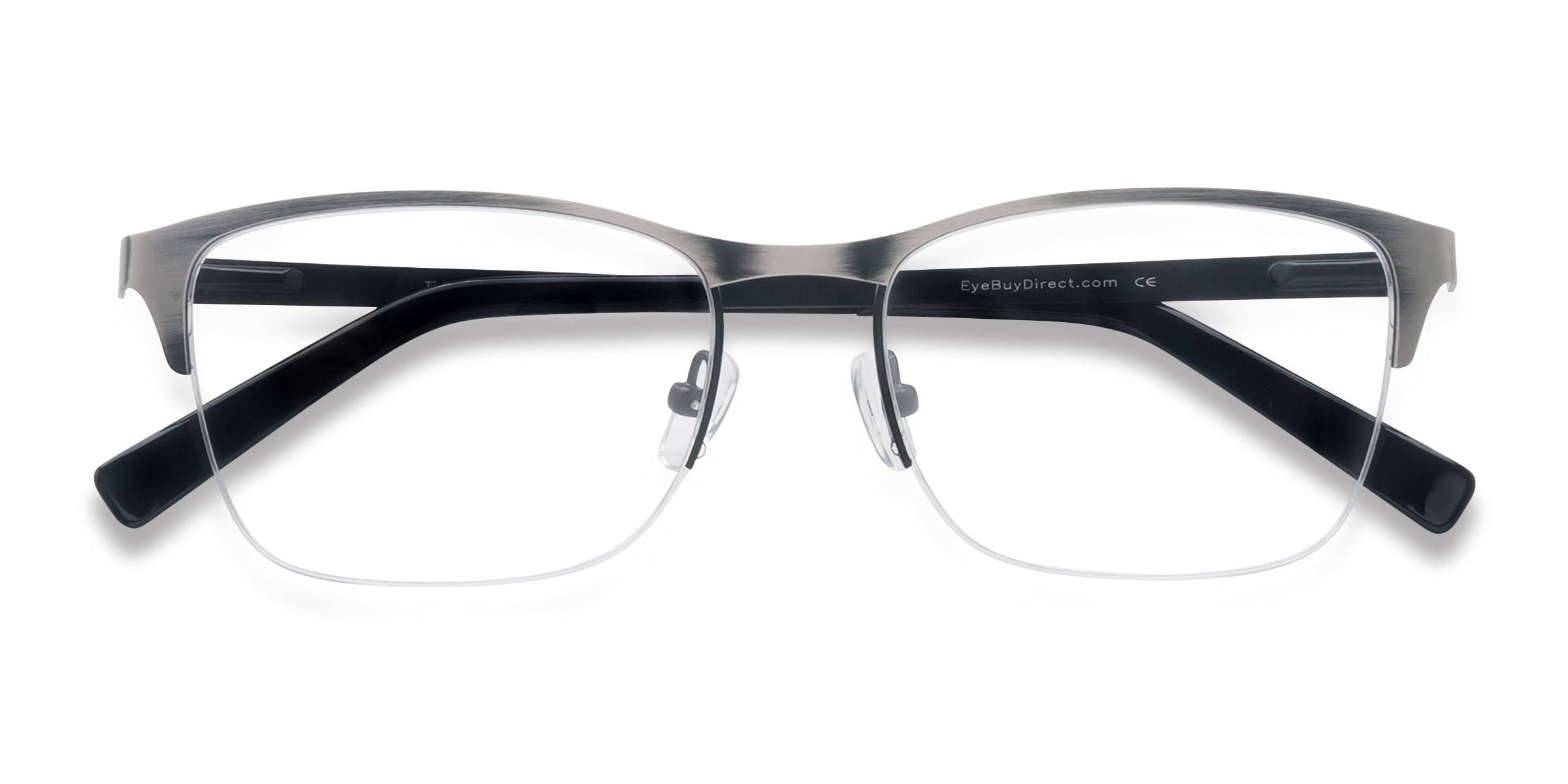 Matte Silver Time -  Metal Eyeglasses