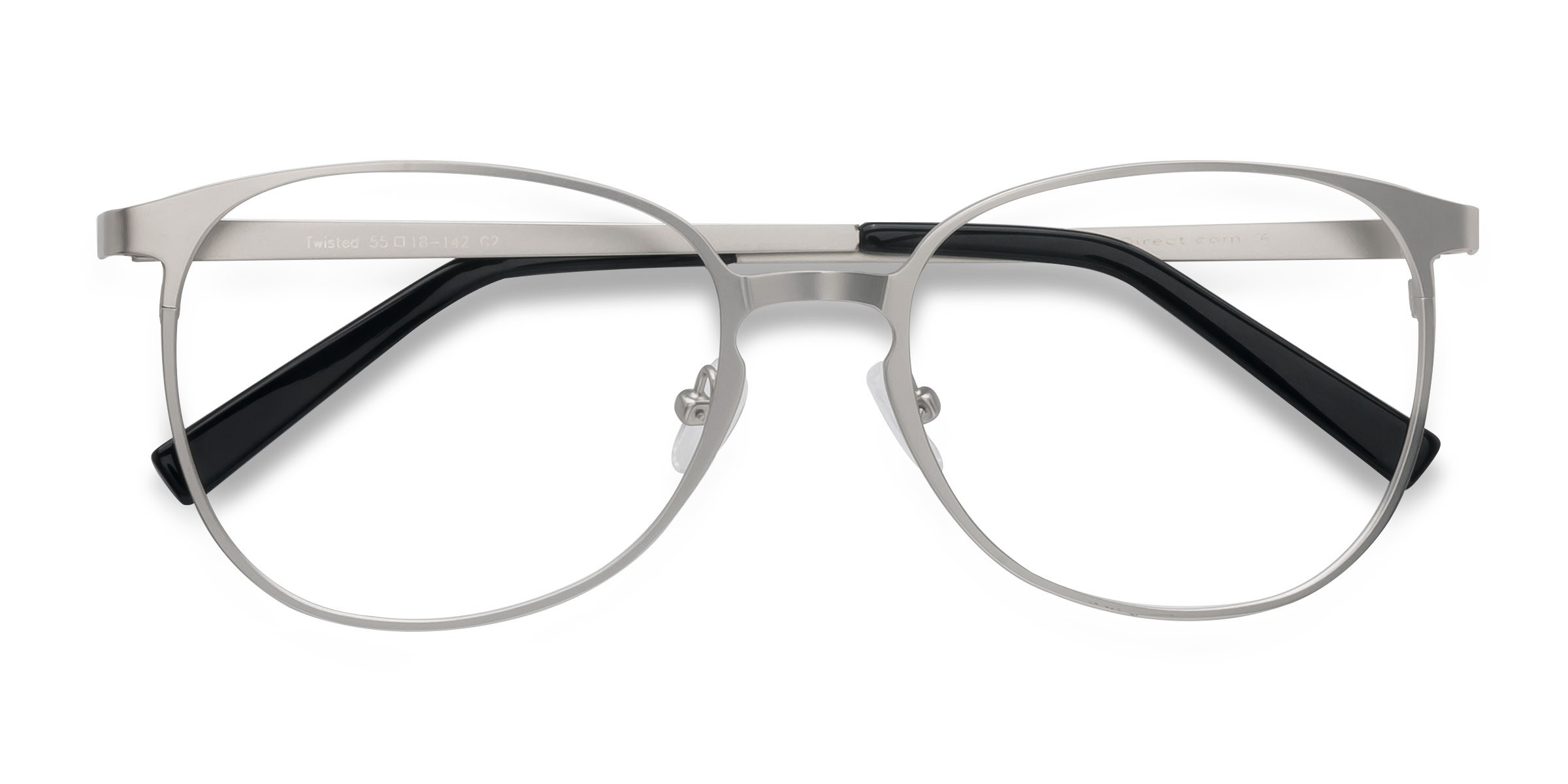 Silver Twisted -  Metal Eyeglasses