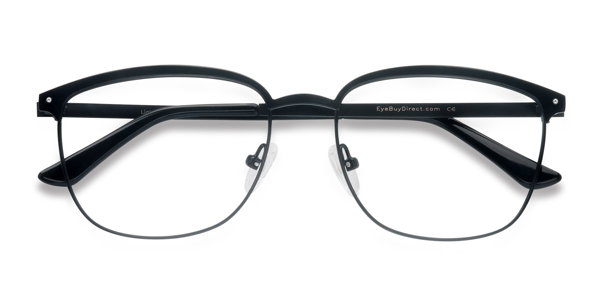 Black Lightbeam -  Metal Eyeglasses