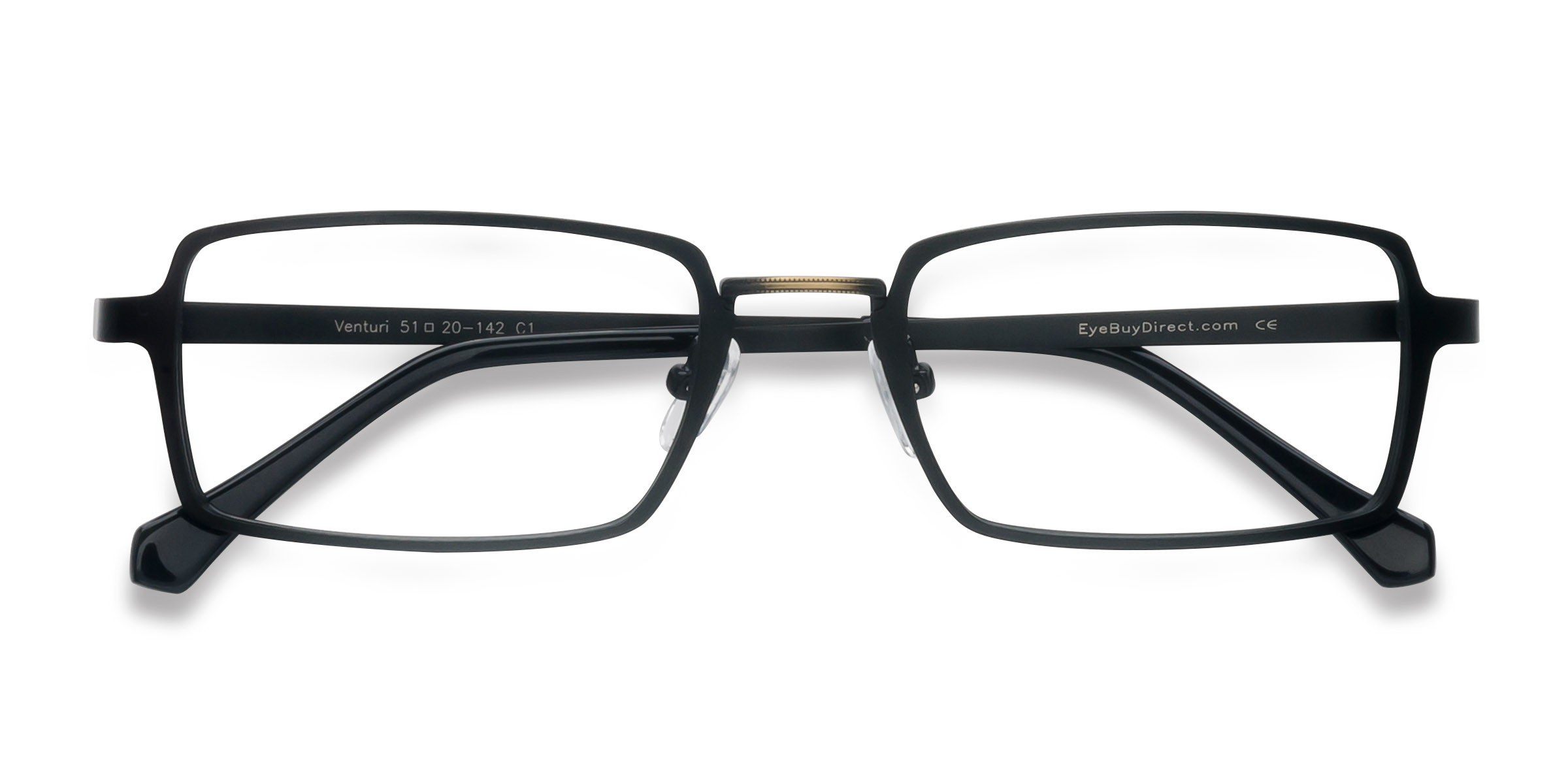 Black Venturi -  Metal Eyeglasses