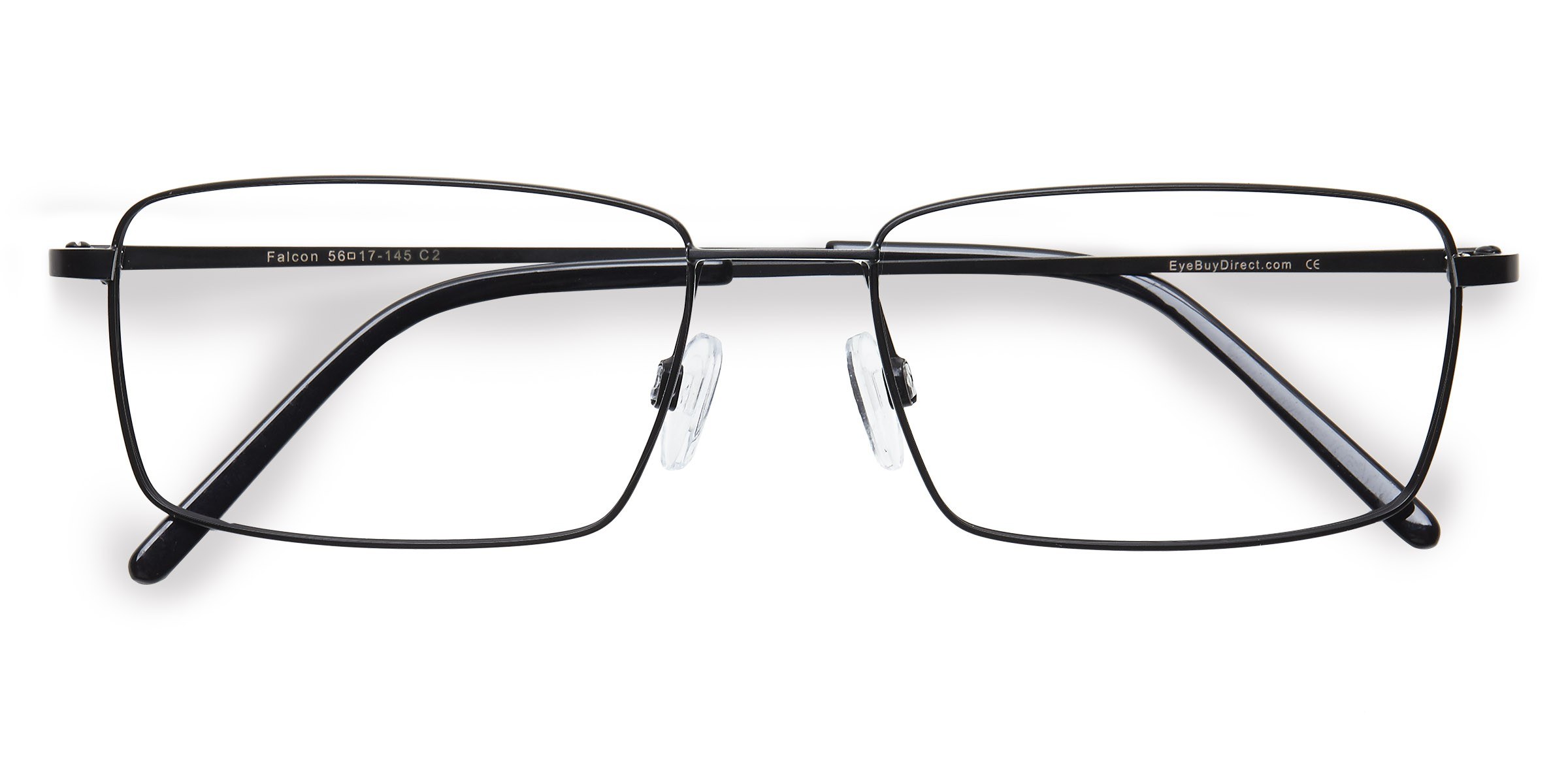 Noir Falcon -  Métal Lunettes de vue