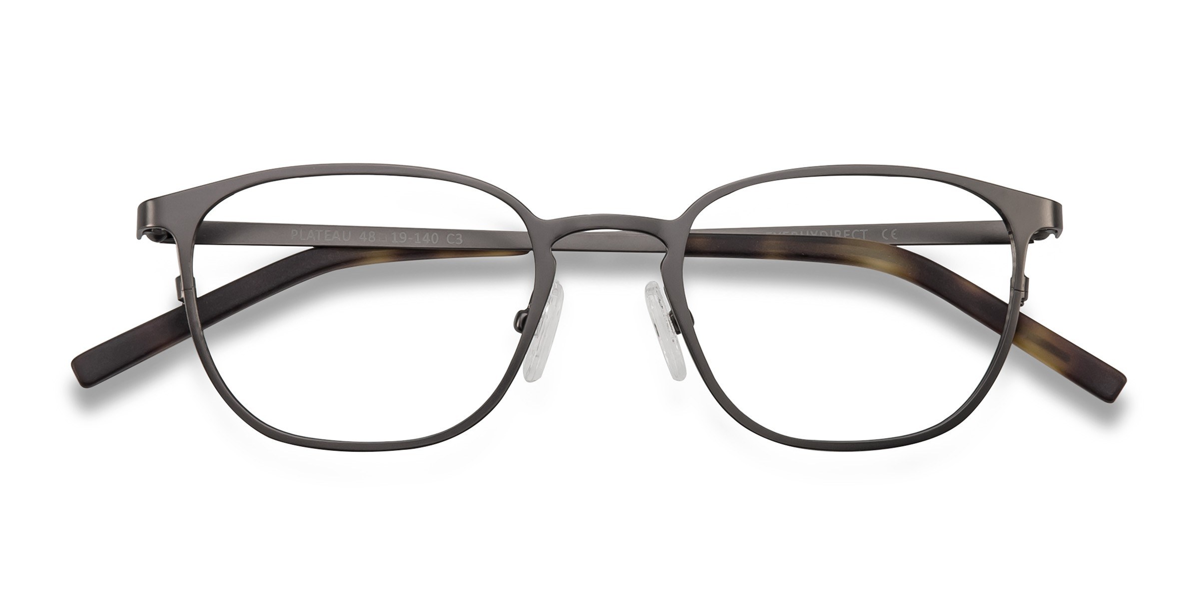 Gunmetal Plateau -  Metal Eyeglasses