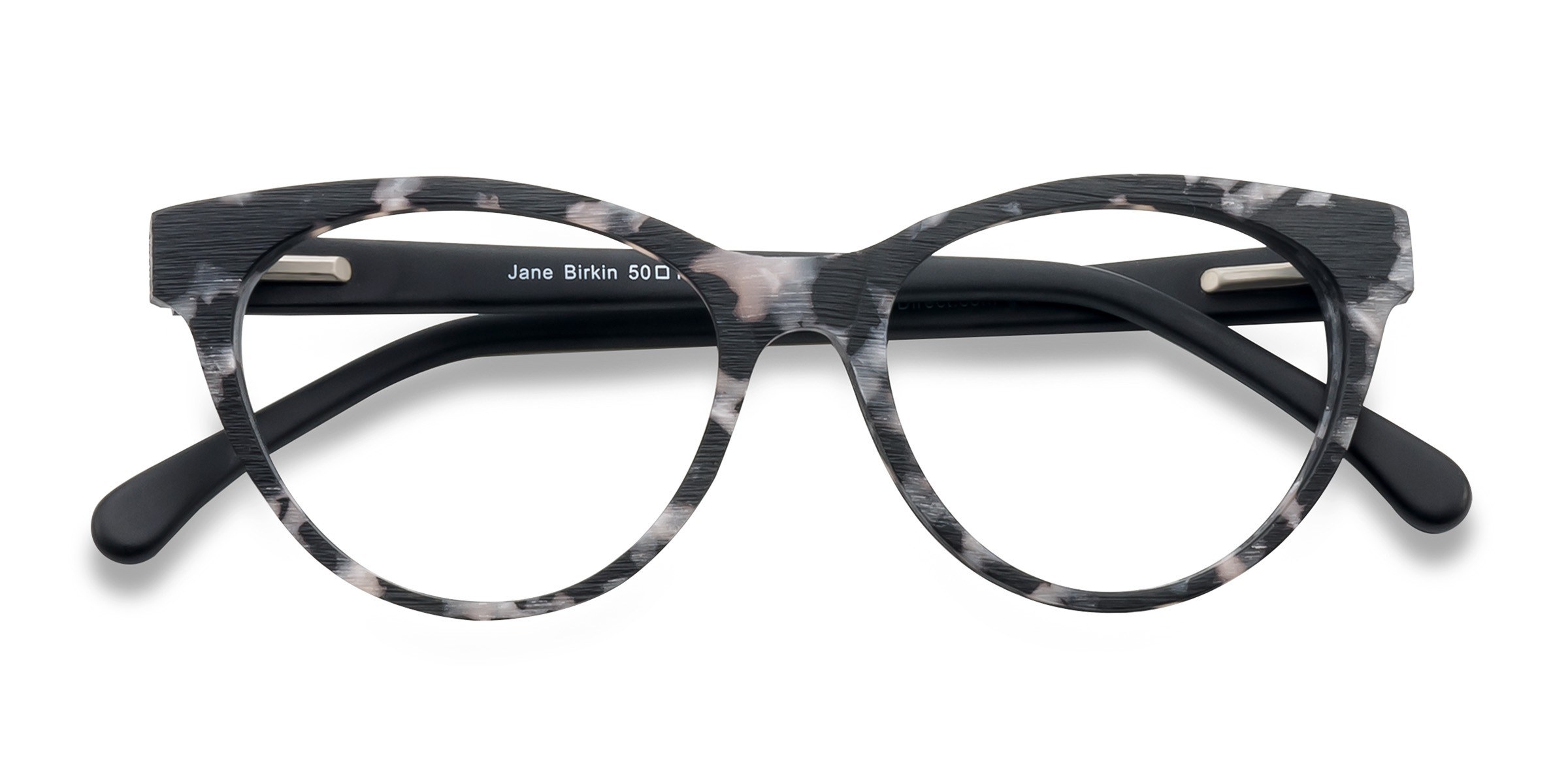 Gray Tortoise Jane Birkin - Wood-texture Lunettes de vue