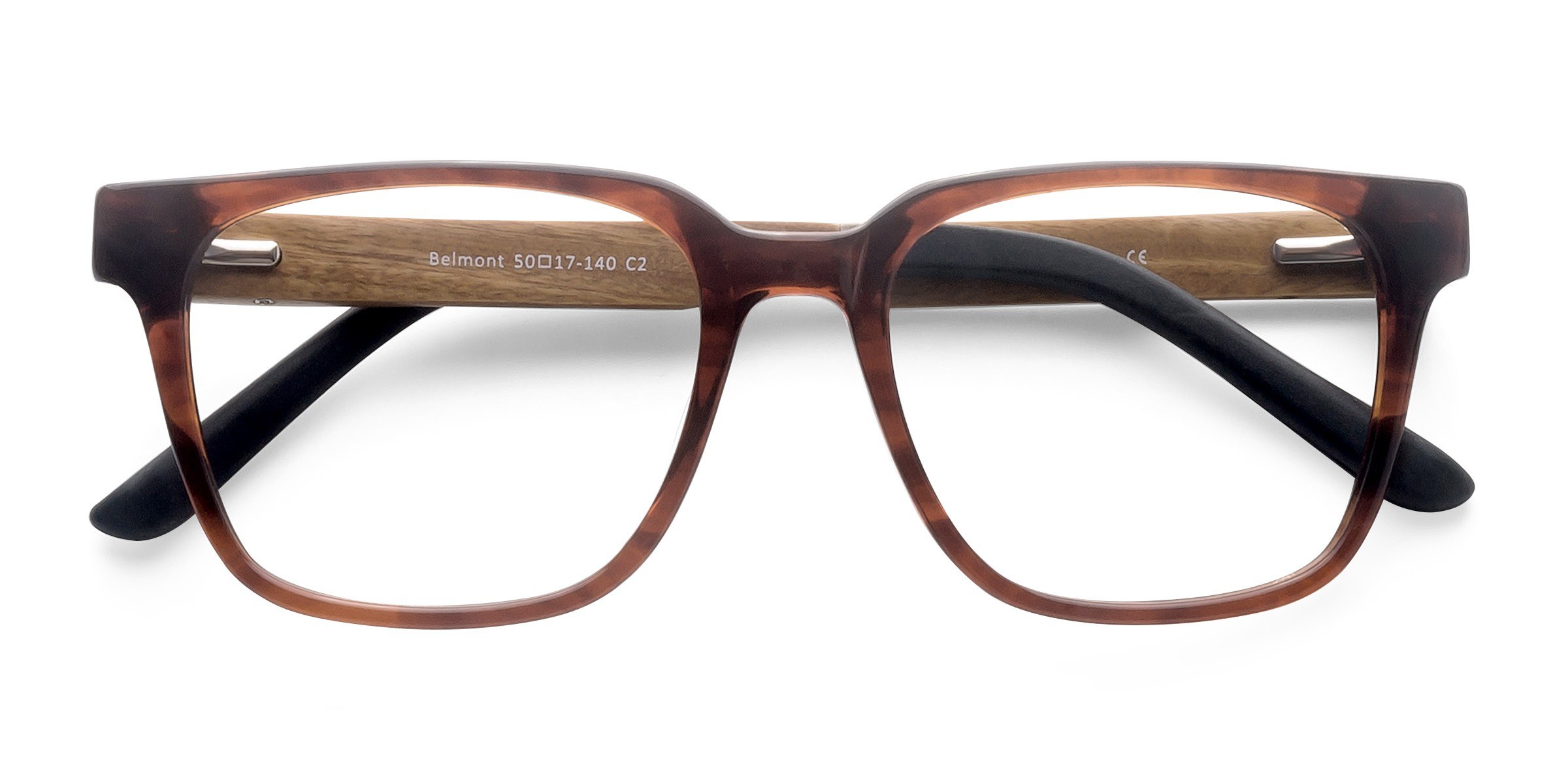 Brun Belmont -  Wood-texture Lunettes de vue