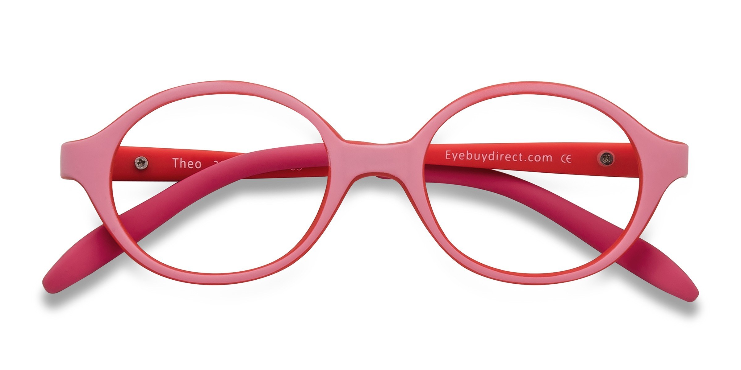 Pink/Red Theo -  Plastic Eyeglasses