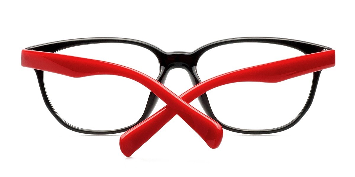Black & Red Moody -  Plastic Eyeglasses