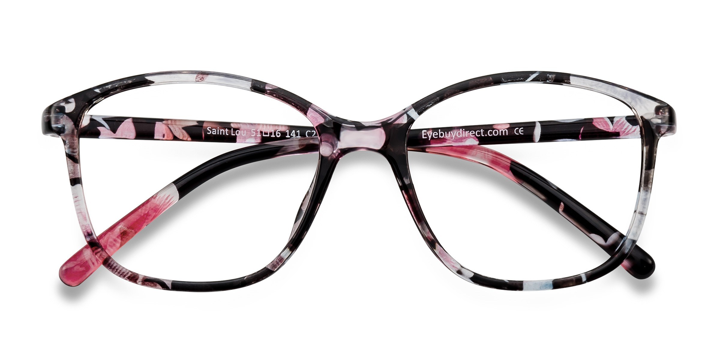 Red/Floral Saint Lou -  Plastique Lunettes de vue