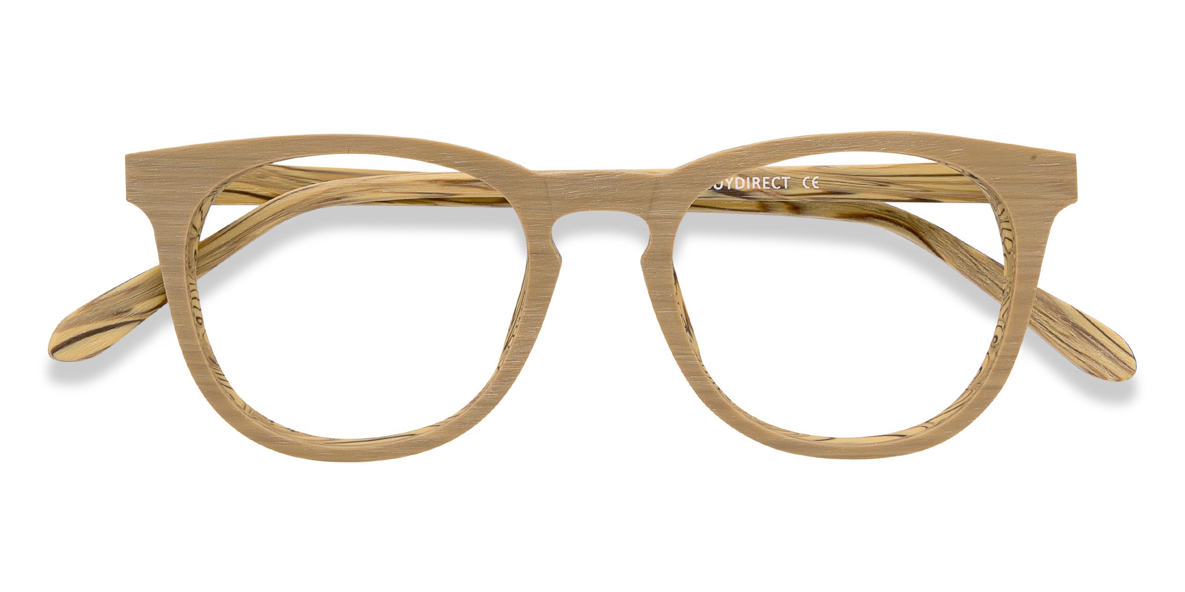 Yellow Providence -  Wood-texture Eyeglasses