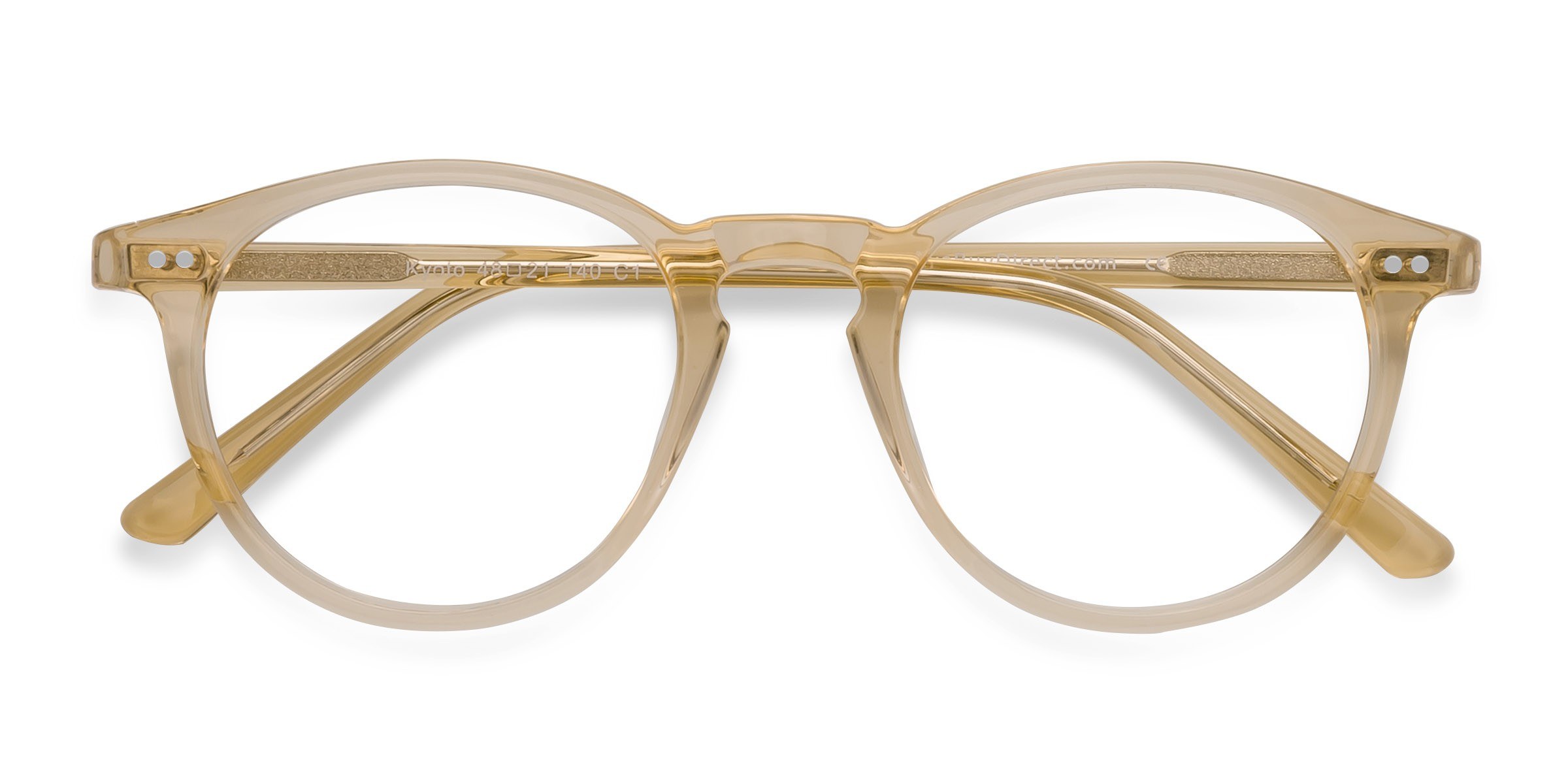  Clear Yellow  Kyoto -  Acetate Eyeglasses
