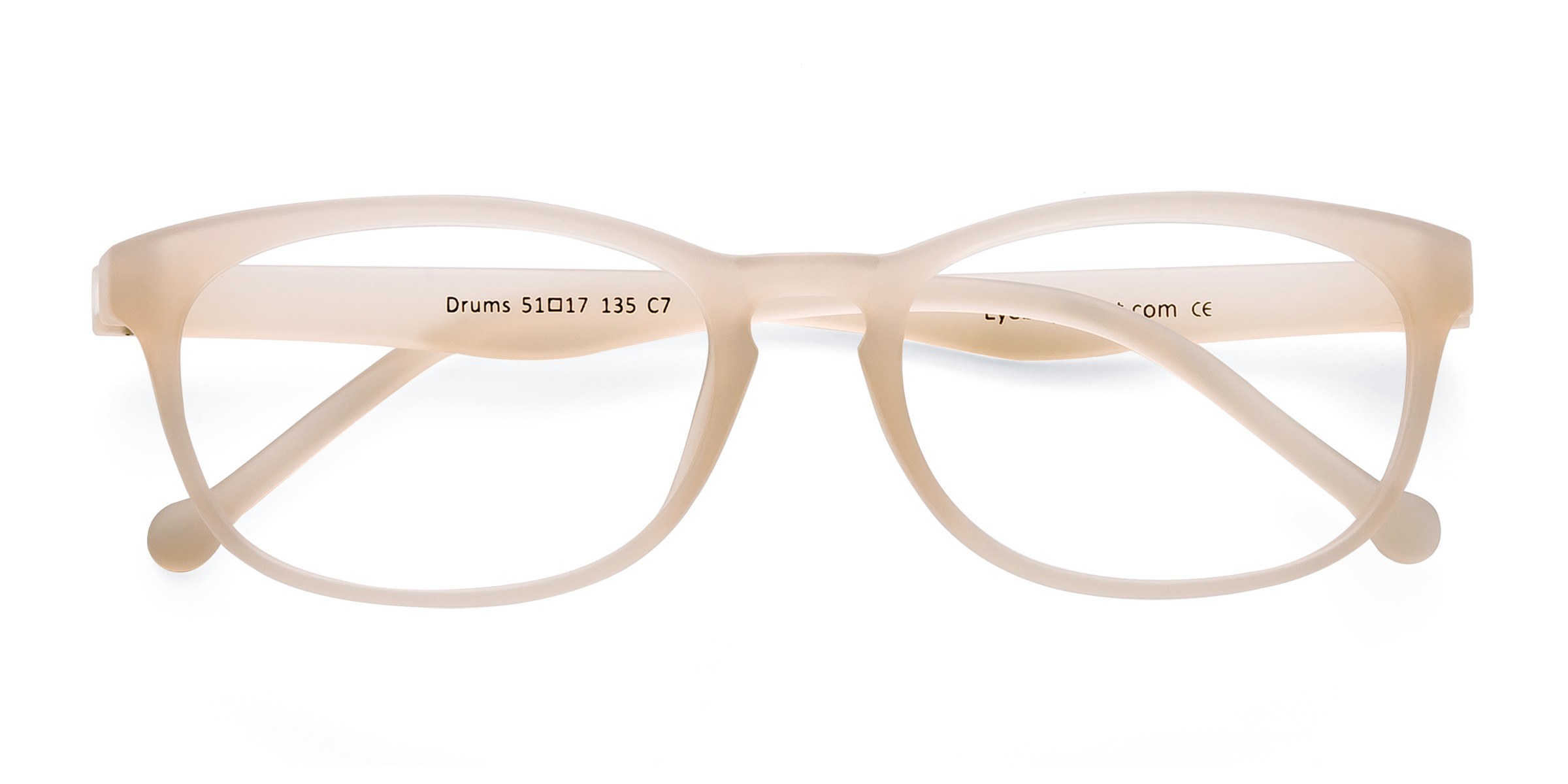 Frosted White Drums -  Plastique Lunettes de vue