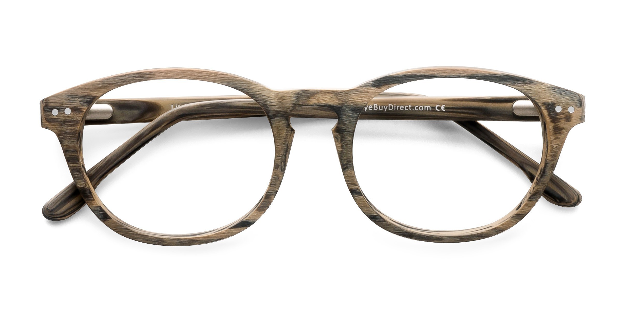 Brun Little Things -  Wood-texture Lunettes de vue