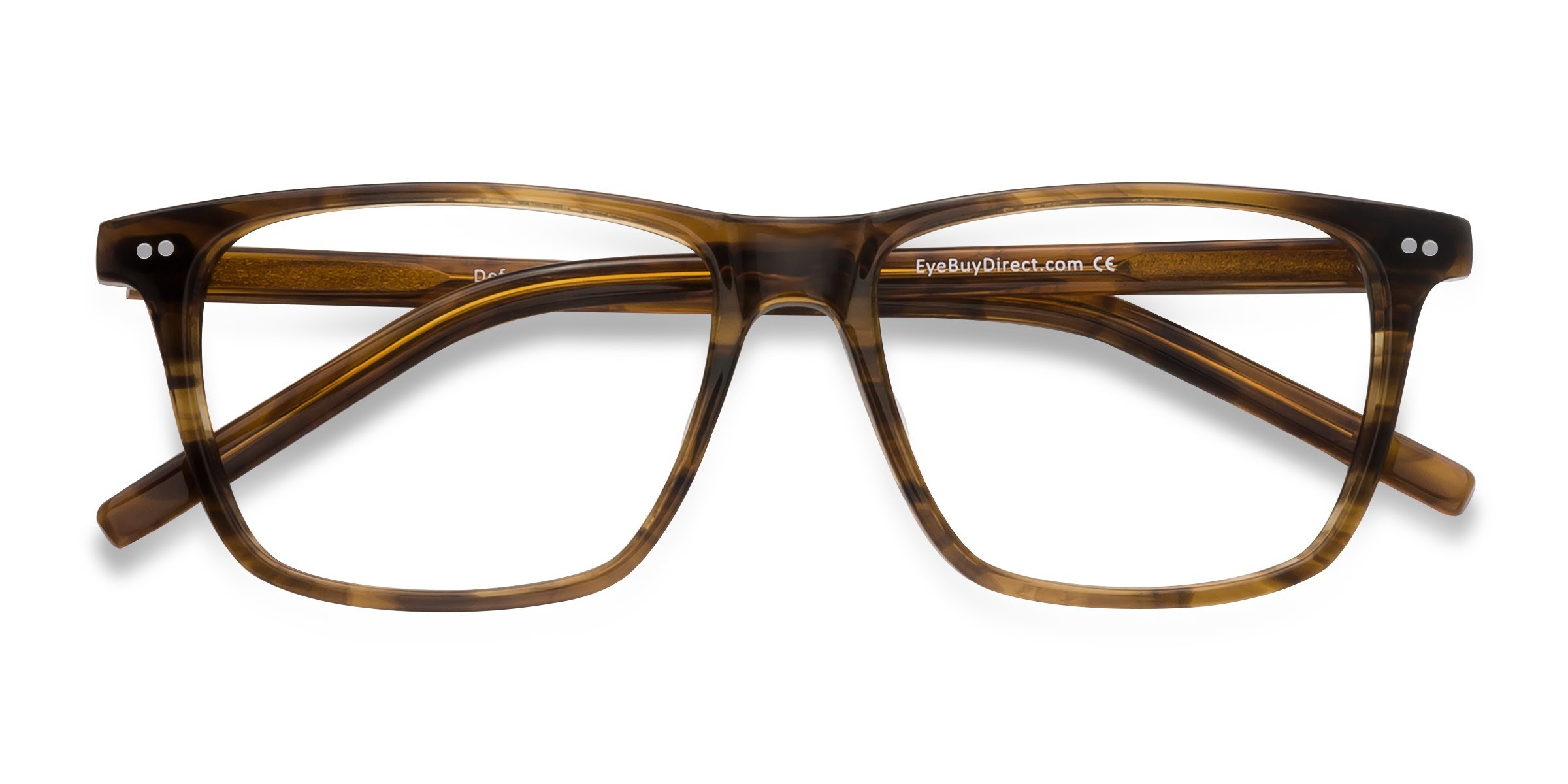 Brown Striped Default - Acétate Lunettes de vue