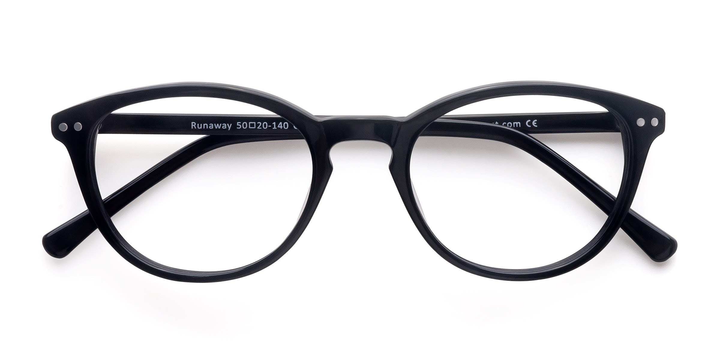 Black Runaway -  Acetate Eyeglasses