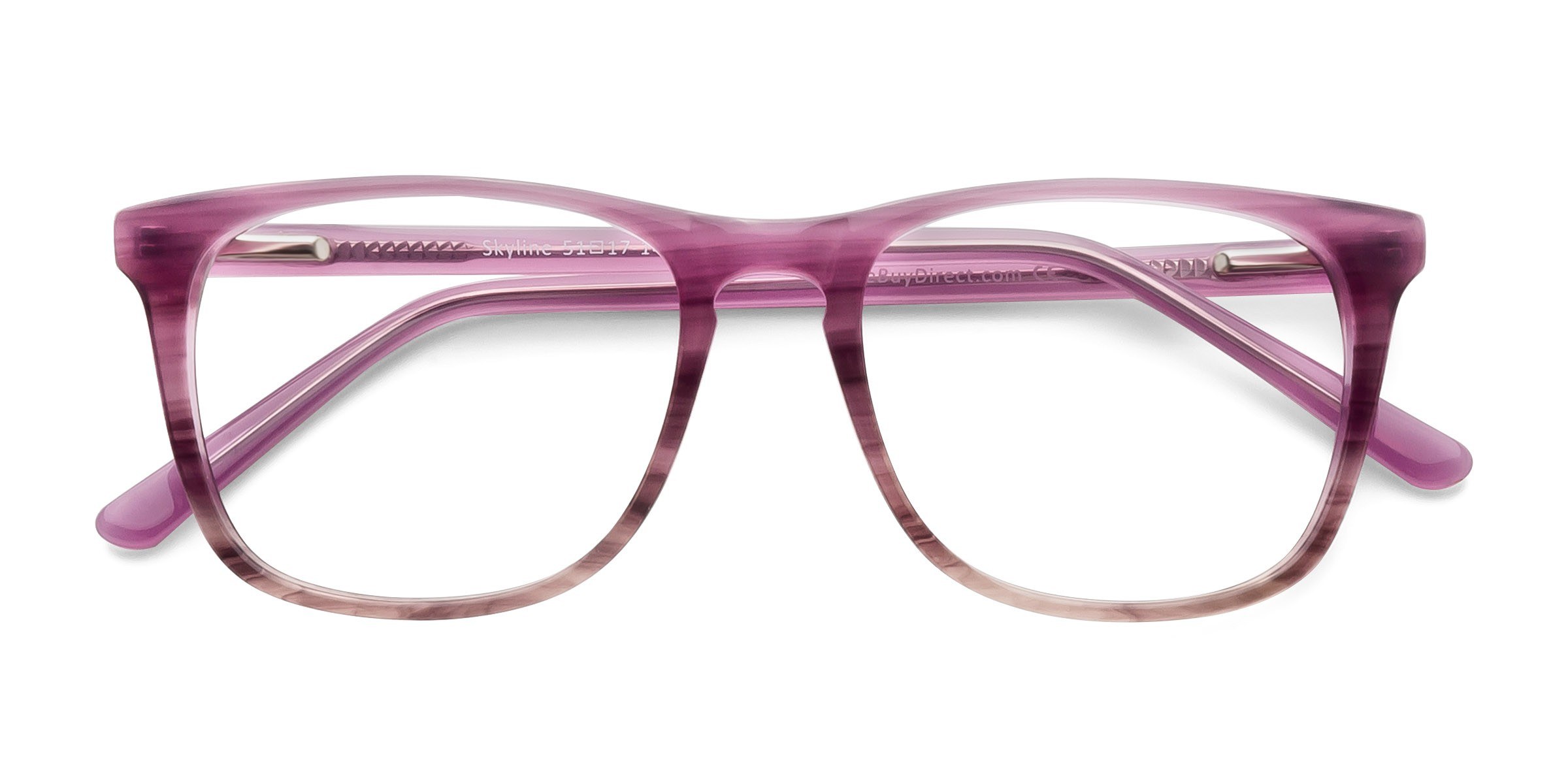 Purple Striped Skyline -  Acetate Eyeglasses