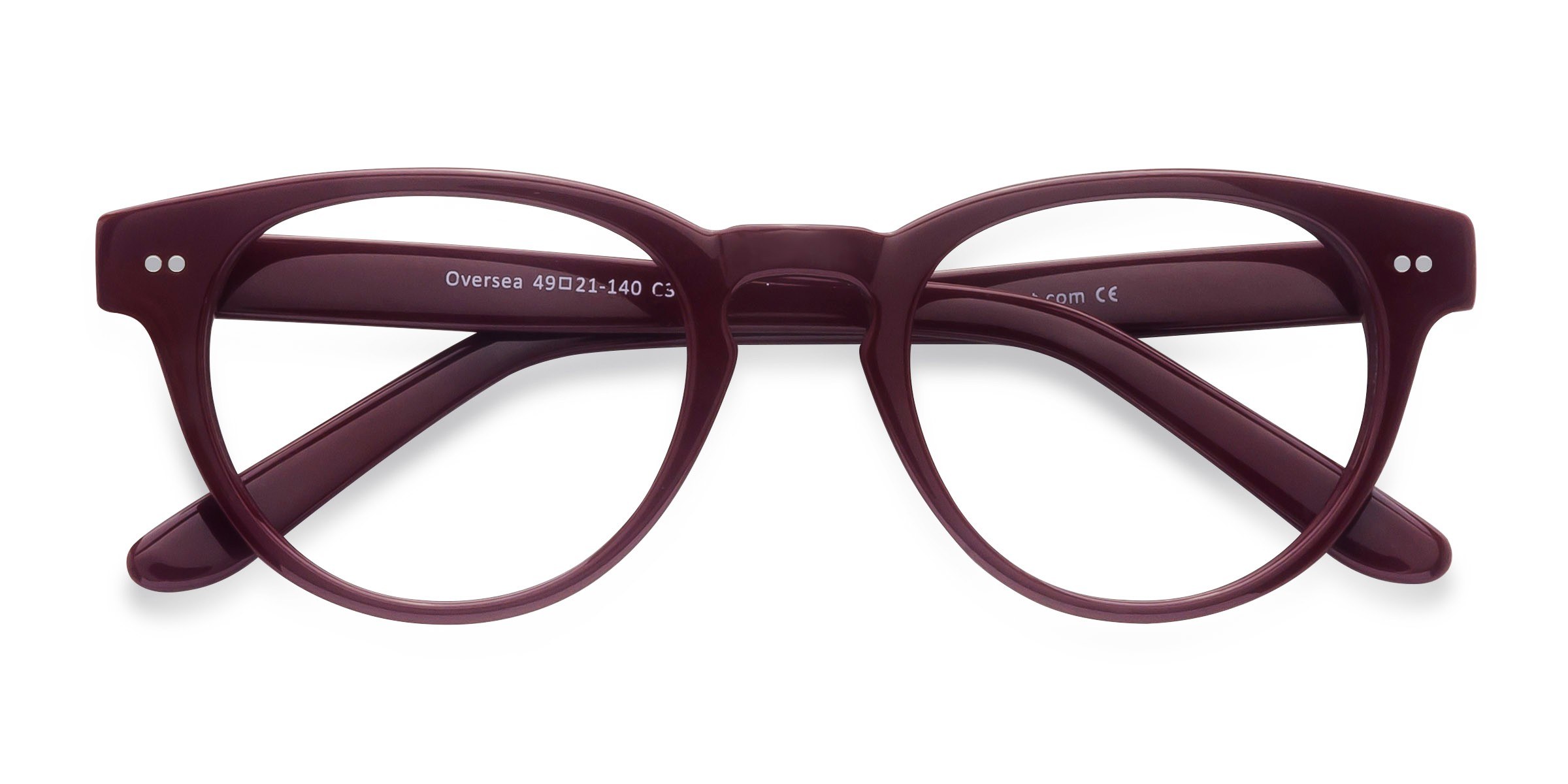  Dark Red  Oversea -  Acétate Lunettes de vue