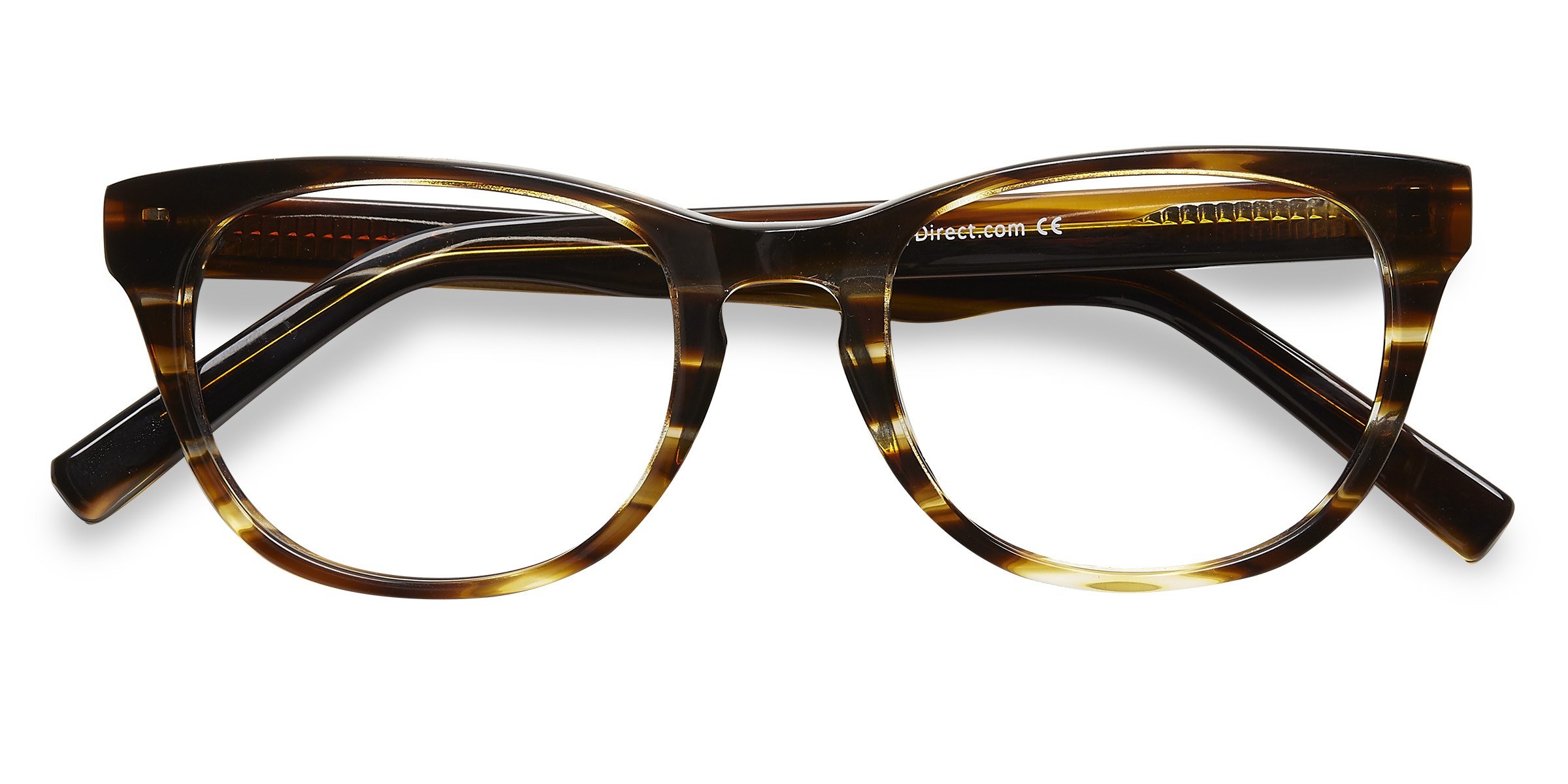 Brown Striped Confidence -  Acetate Eyeglasses