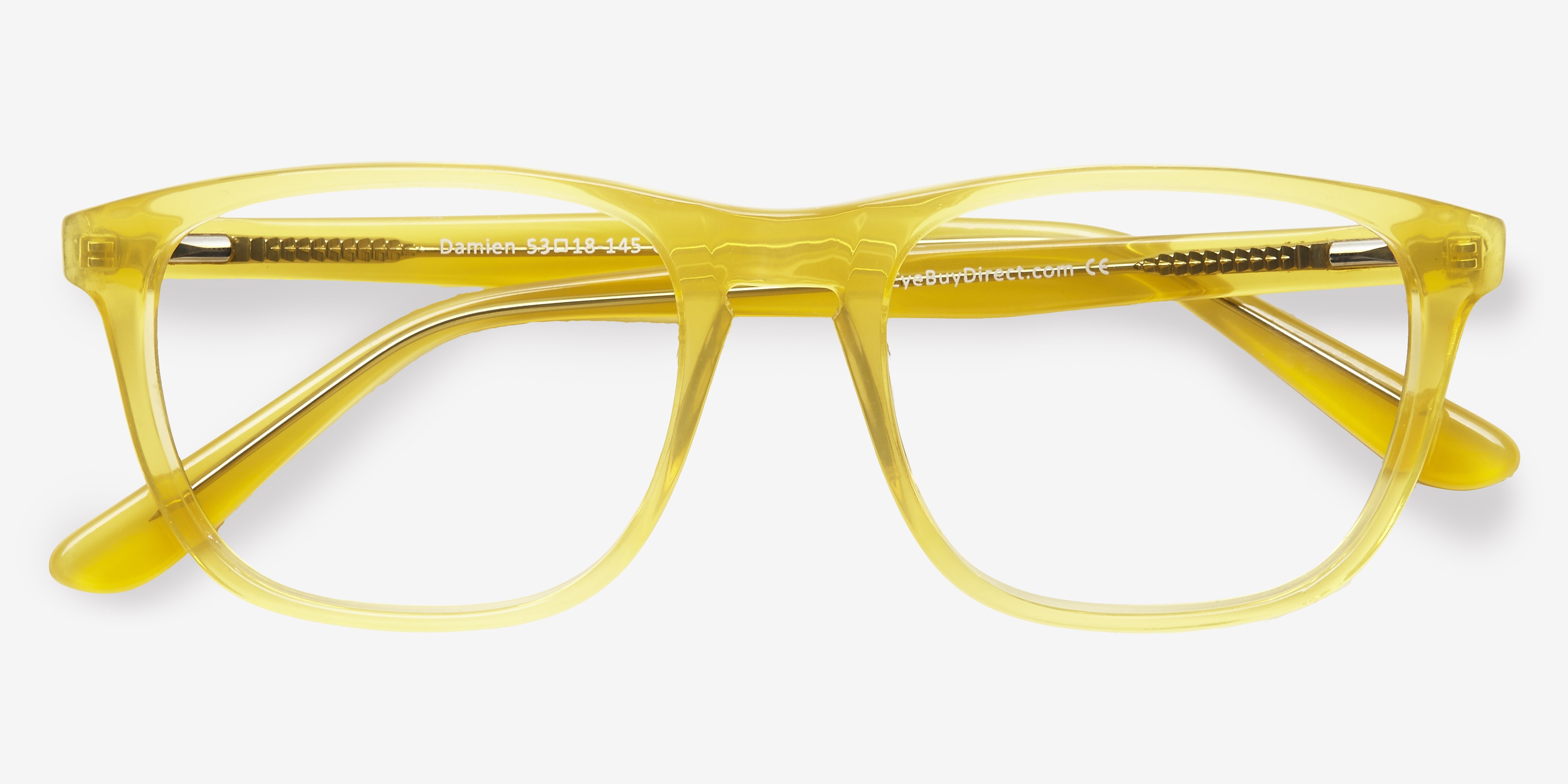 Yellow Damien - Acetate Eyeglasses