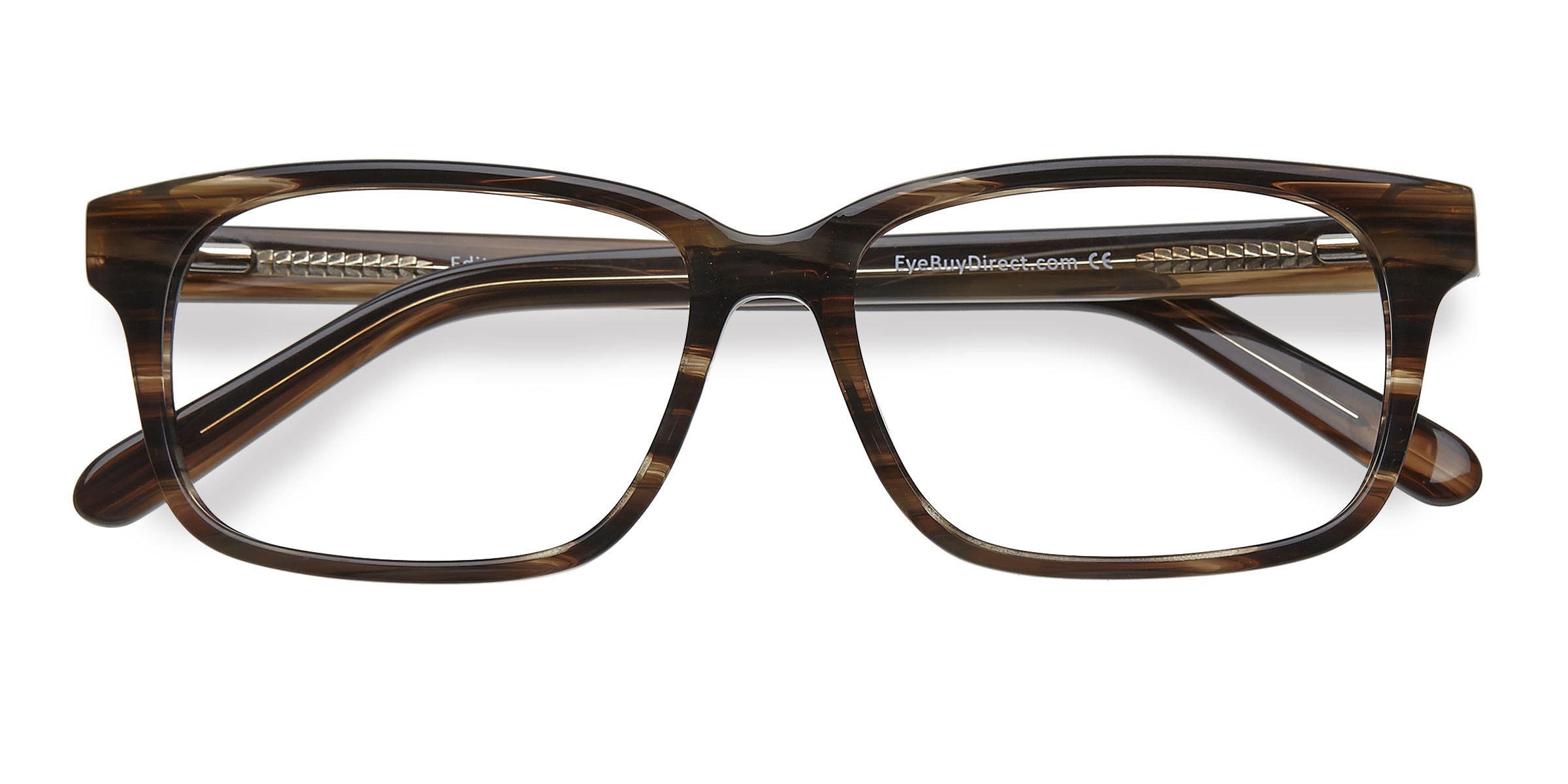 Brown Striped Edit -  Acétate Lunettes de vue
