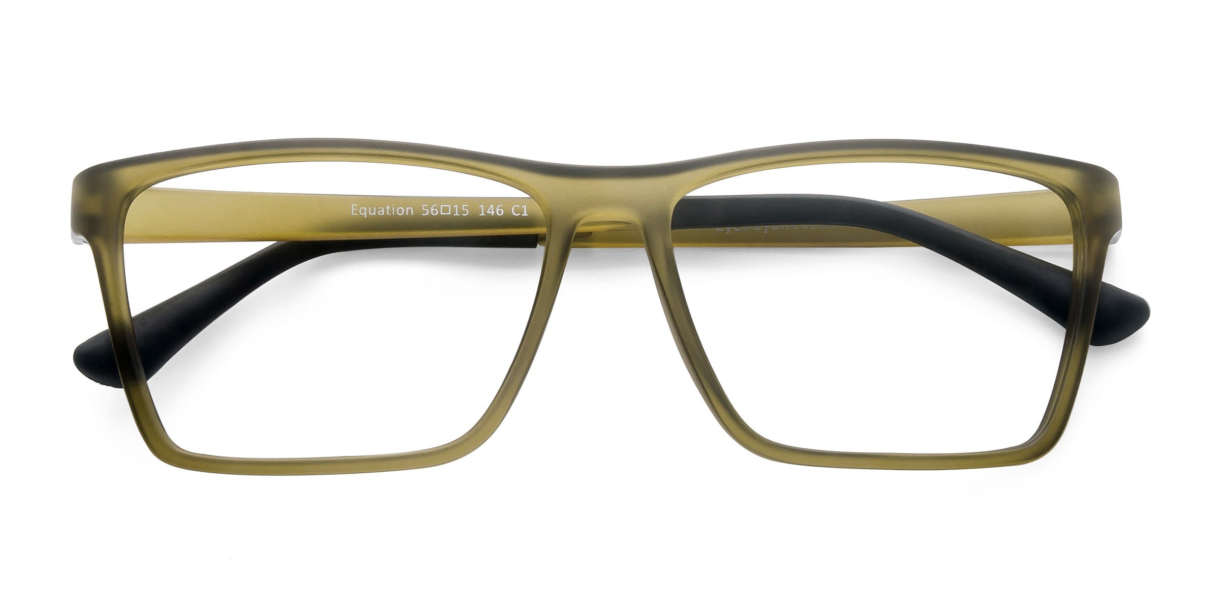 Matte Olive Equation -  Plastique Lunettes de vue
