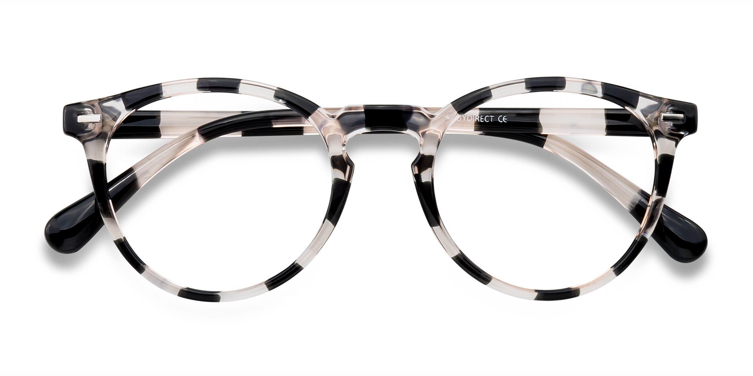 Gray Floral Peninsula -  Plastic Eyeglasses
