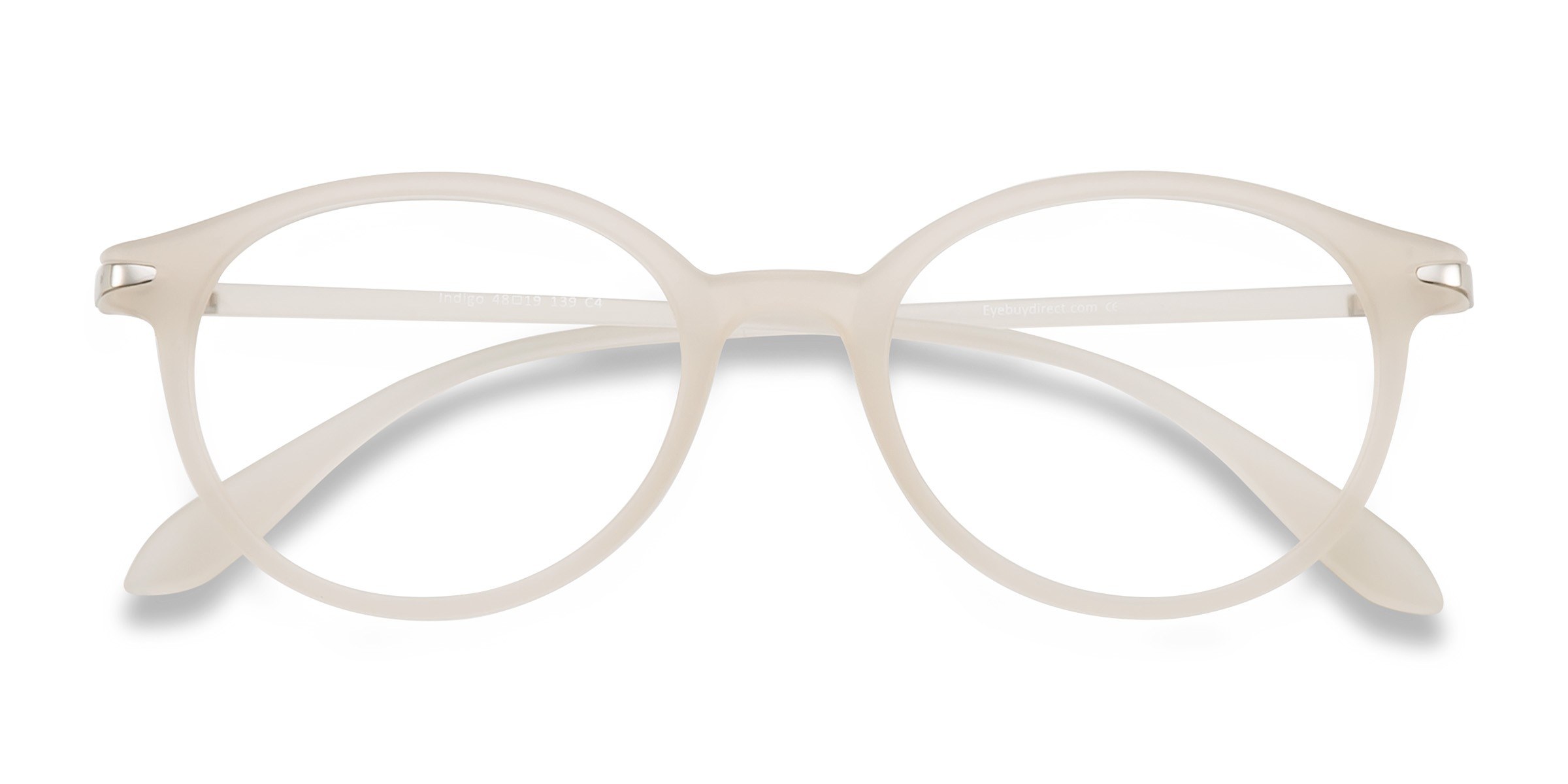 Clear White Indigo -  Plastic Eyeglasses
