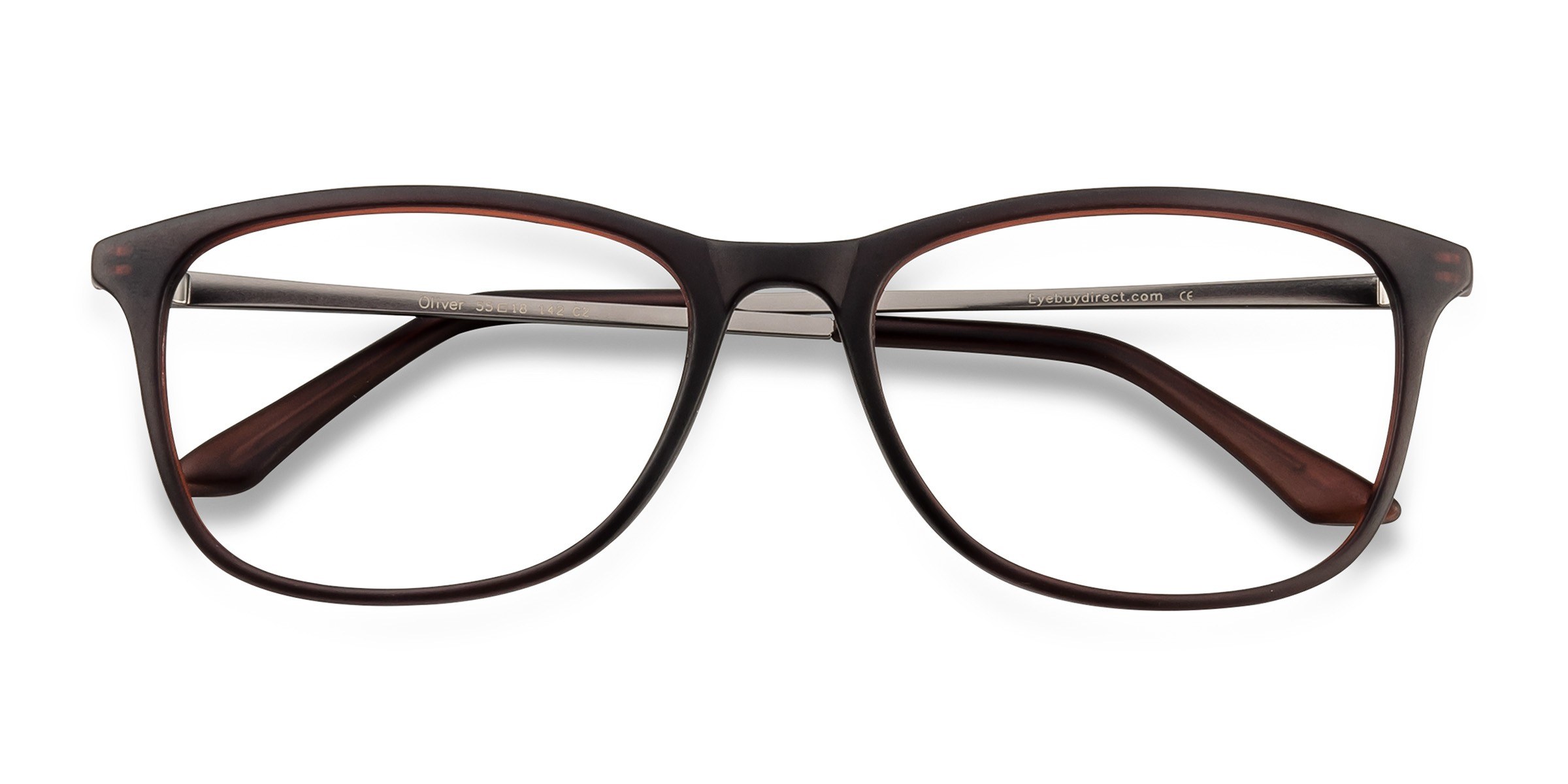 Matte Brown Oliver - Plastique Lunettes de vue