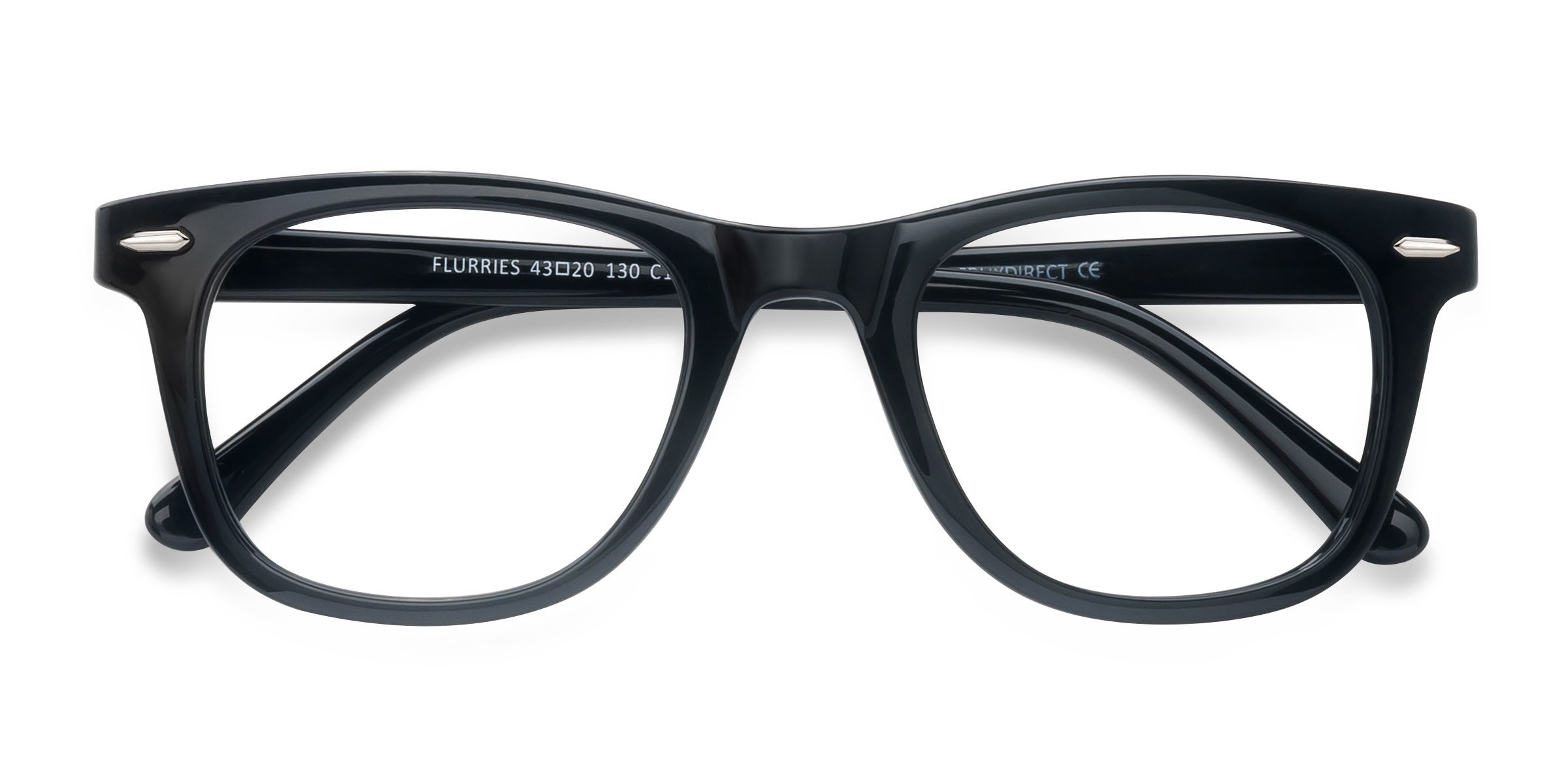 Noir Flurries -  Plastique Lunettes de vue