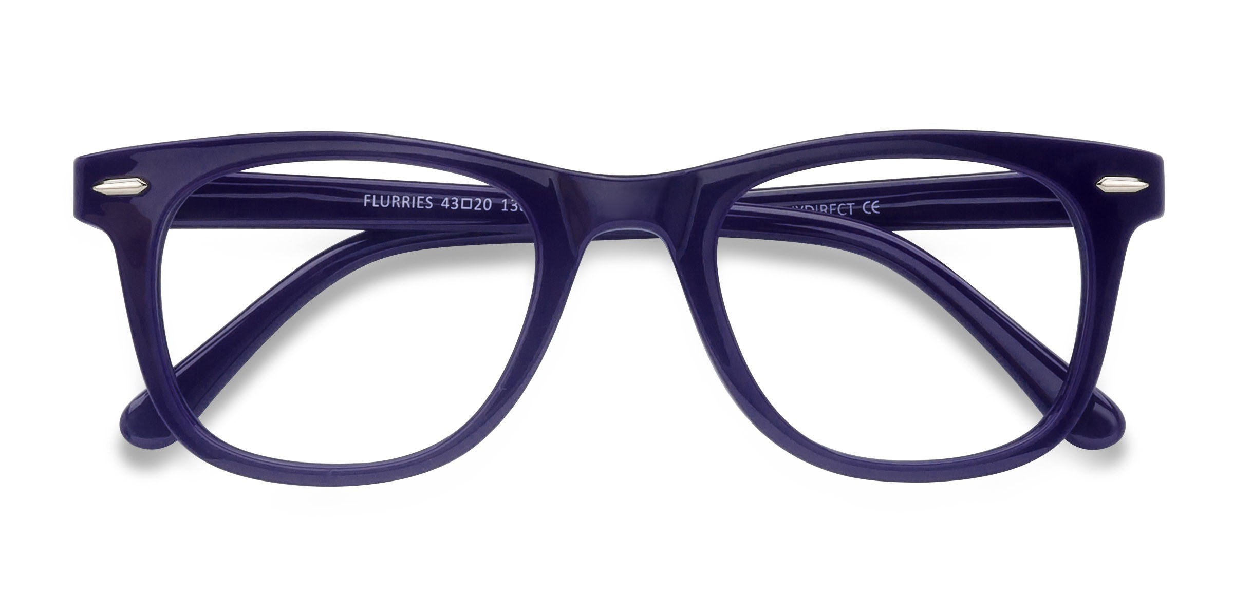 Navy Flurries -  Plastic Eyeglasses