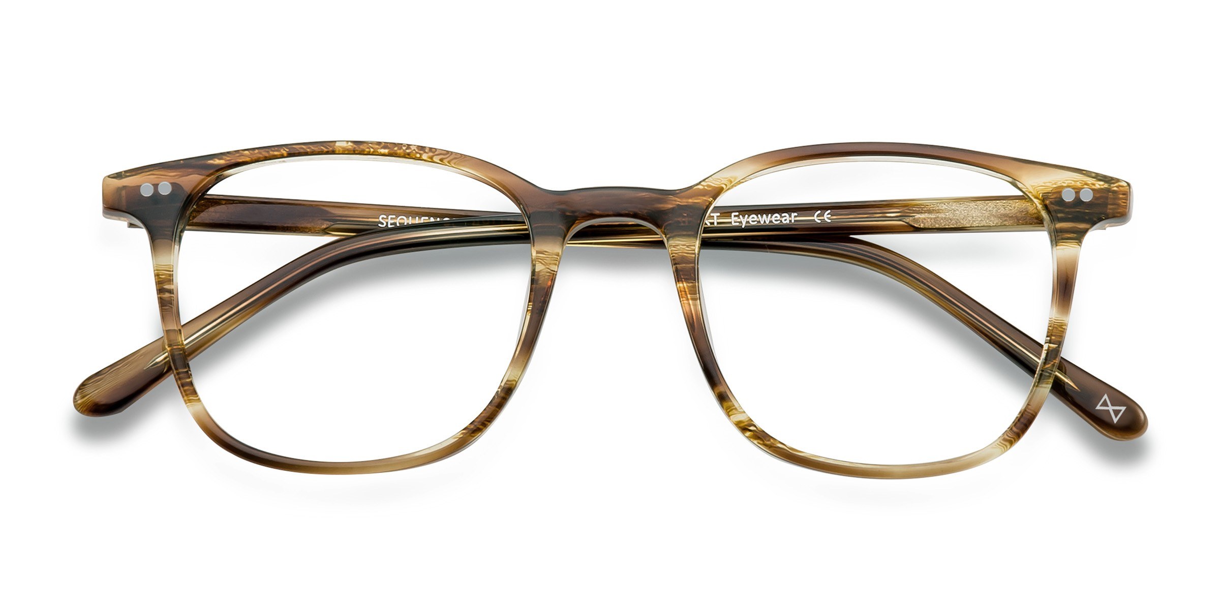 Striped Amber Sequence -  Acétate Lunettes de vue