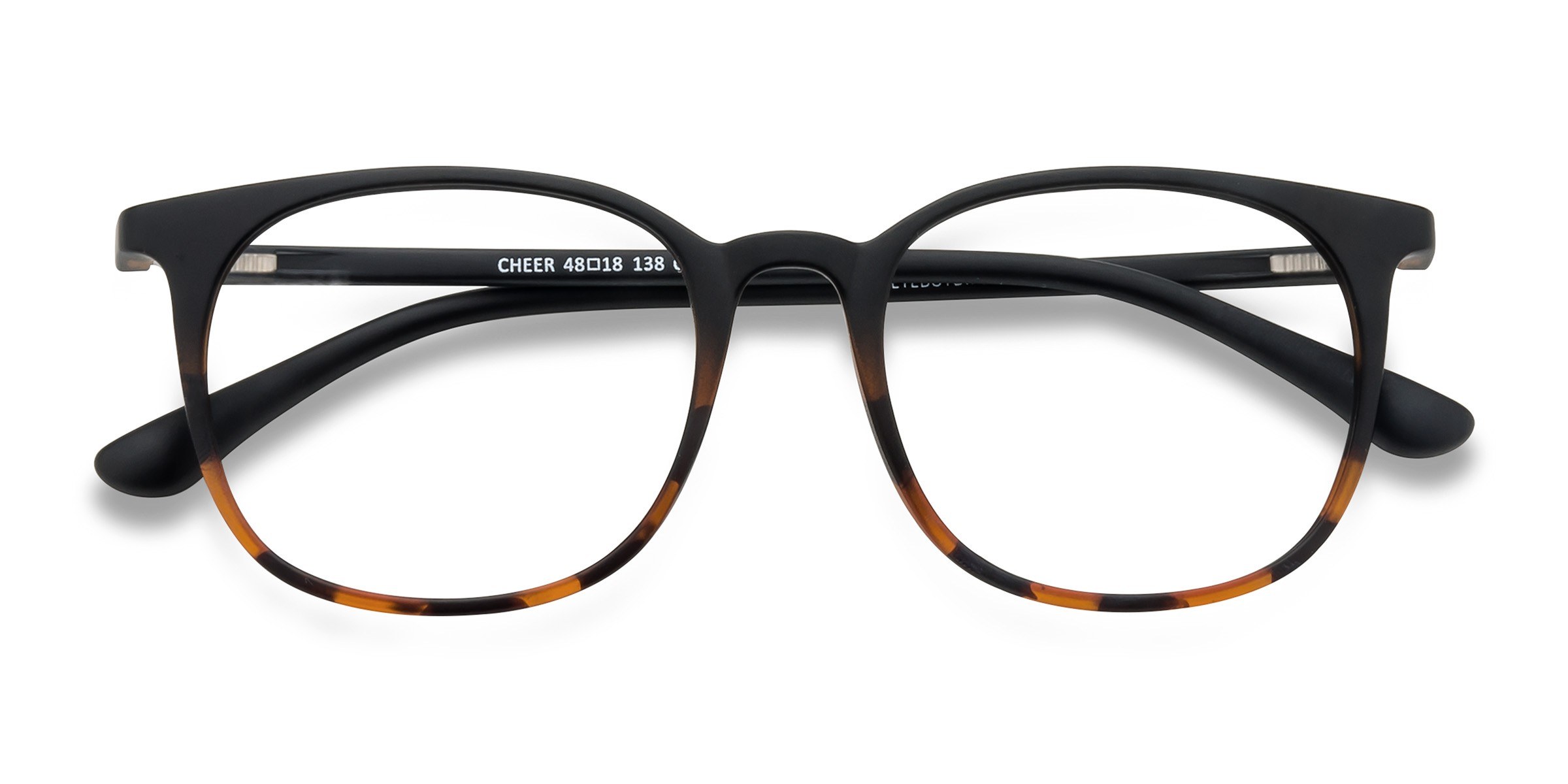 Black Tortoise Cheer -  Plastique Lunettes de vue