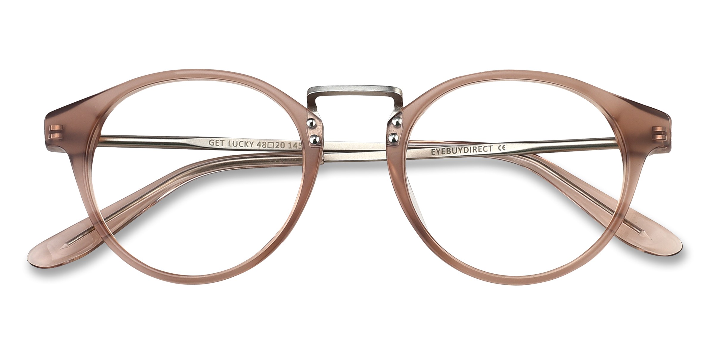 Brown/Silver Get Lucky -  Acetate-metal Eyeglasses