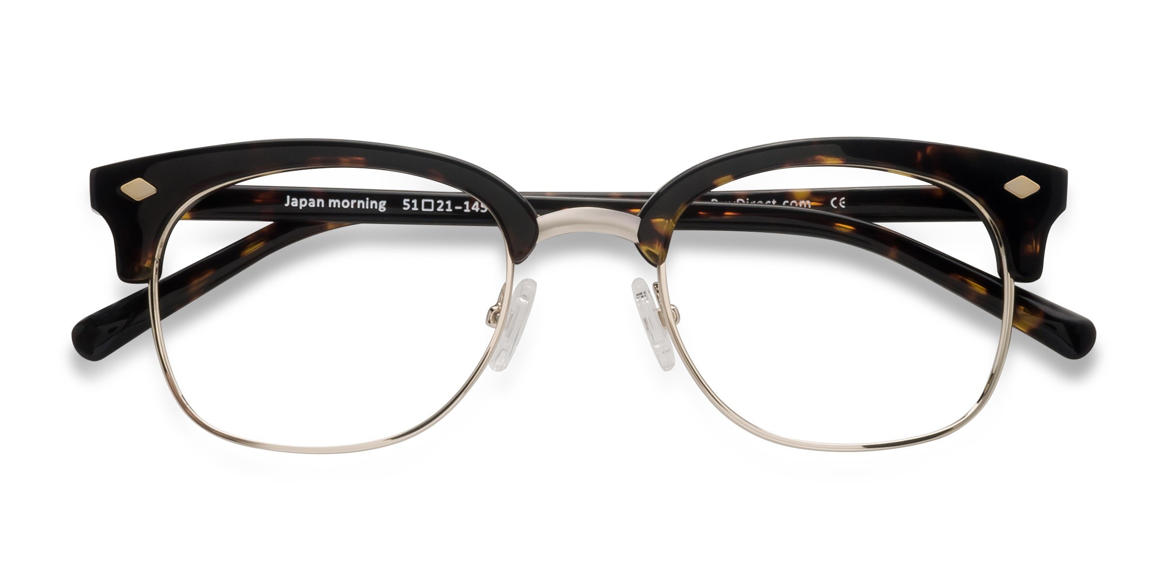  Dark Tortoise  Japan Morning -  Acetate-metal Eyeglasses