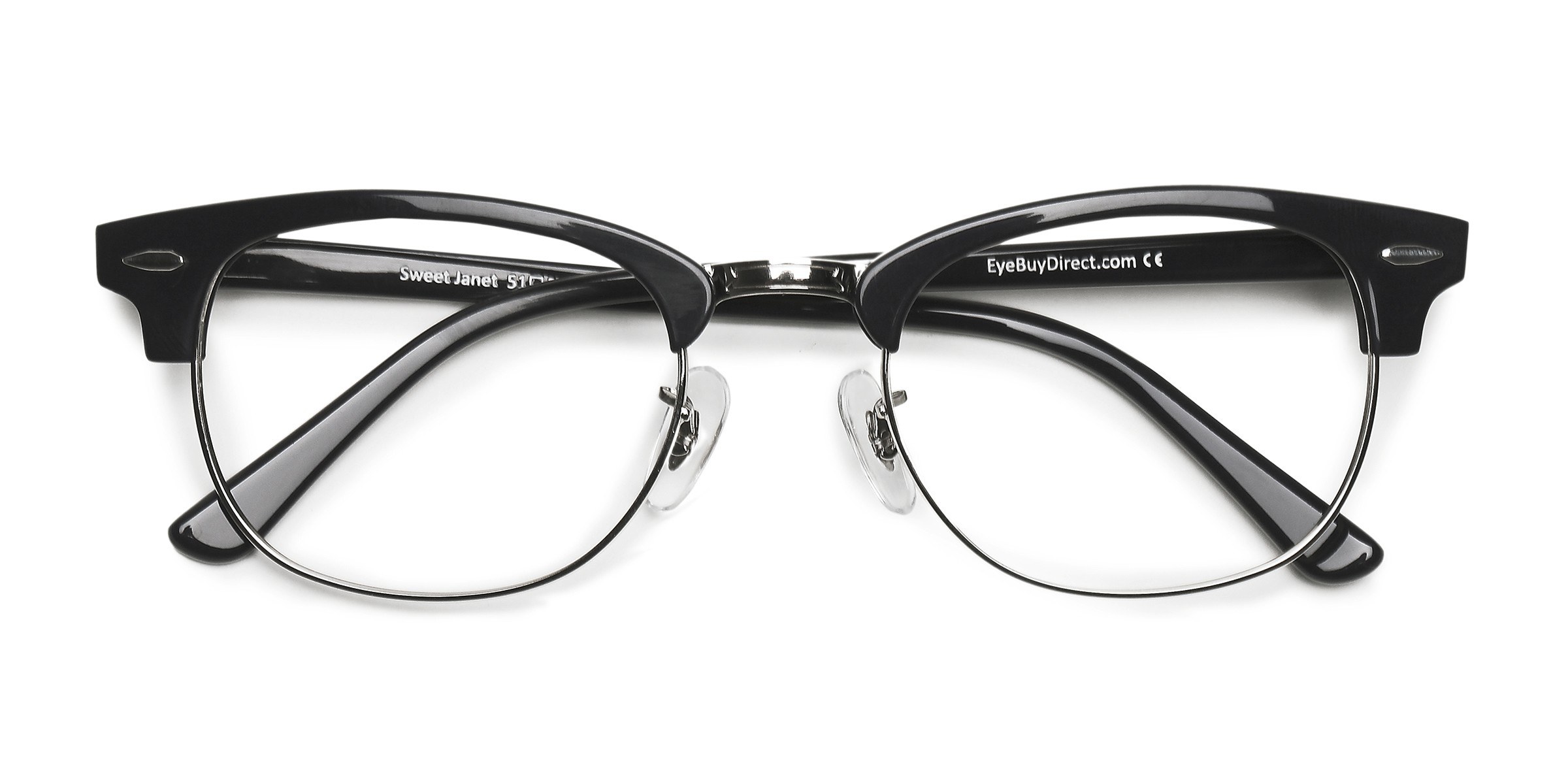 Navy Silver Sweet Janet -  Acetate Eyeglasses