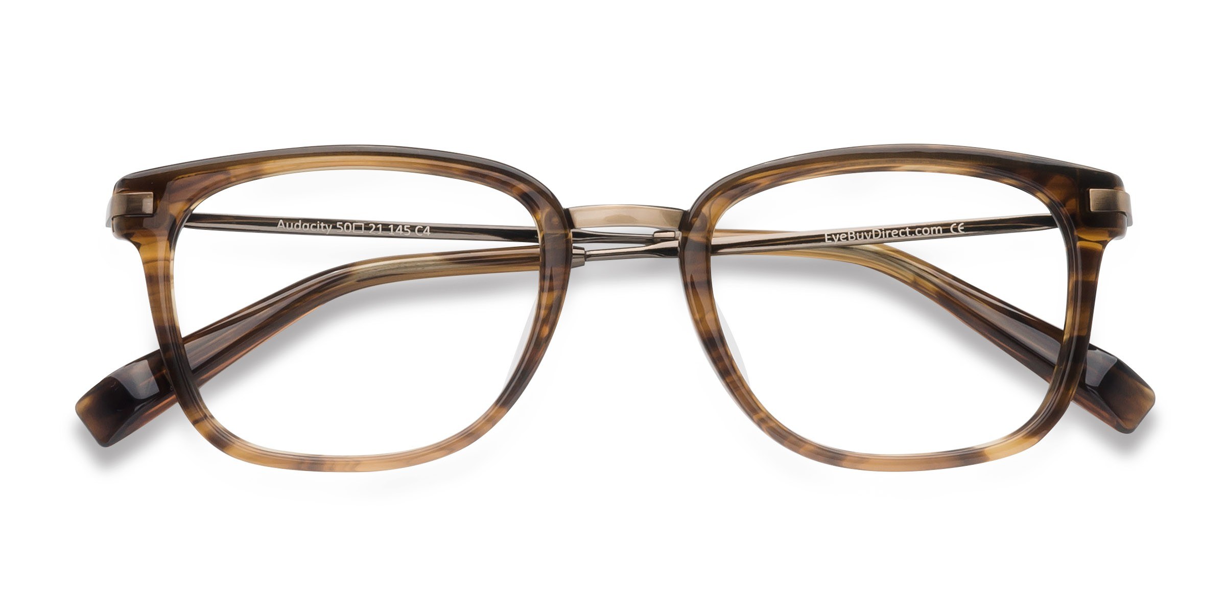 Brown Striped Audacity -  Métal Lunettes de vue