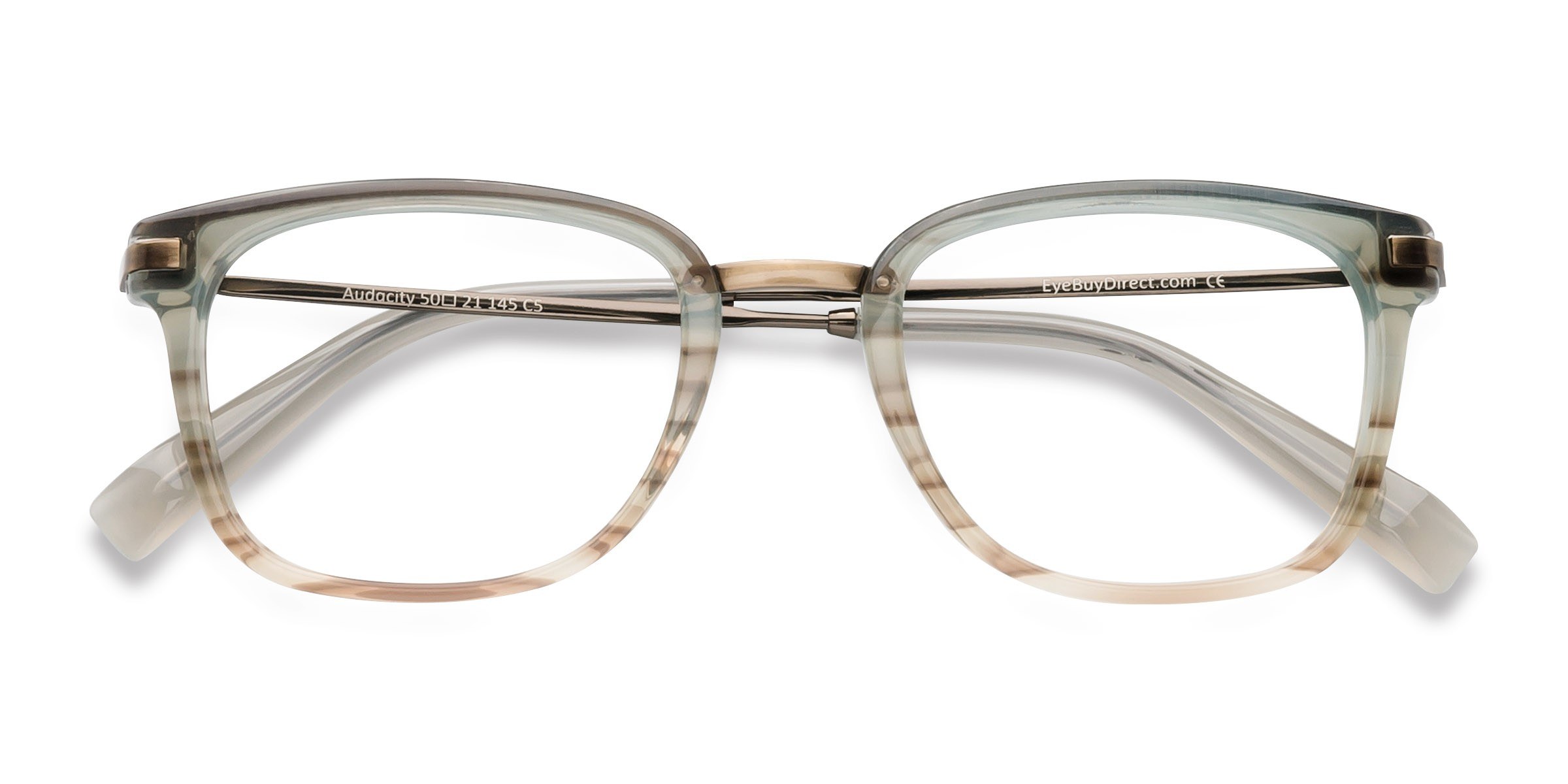 Green Brown Audacity -  Métal Lunettes de vue