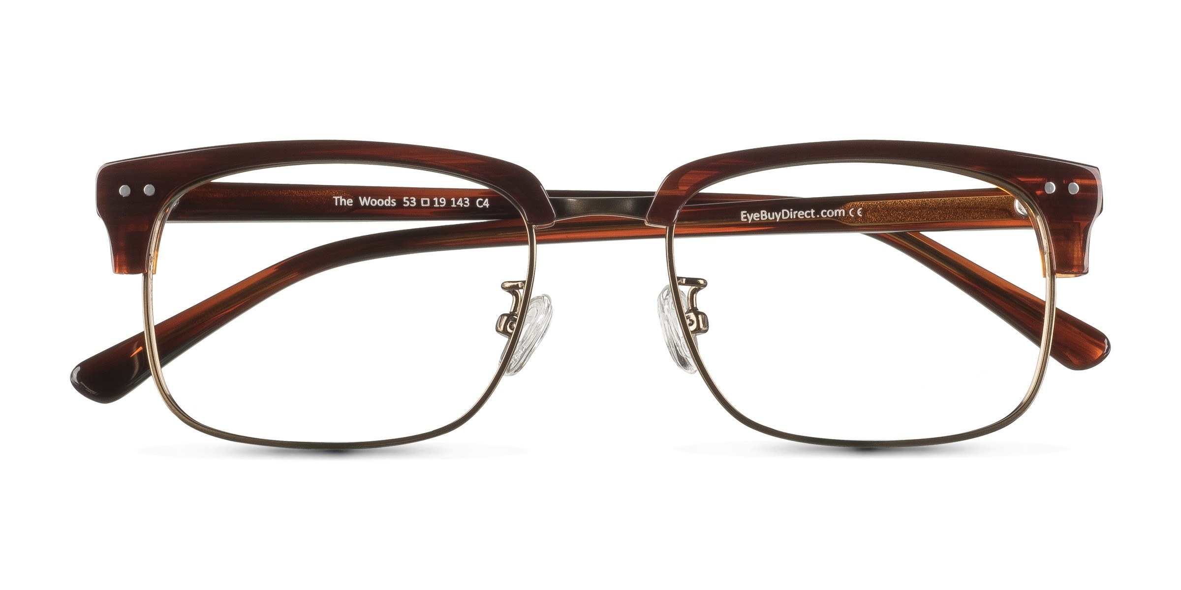 Striped Brown The Woods -  Acetate Eyeglasses