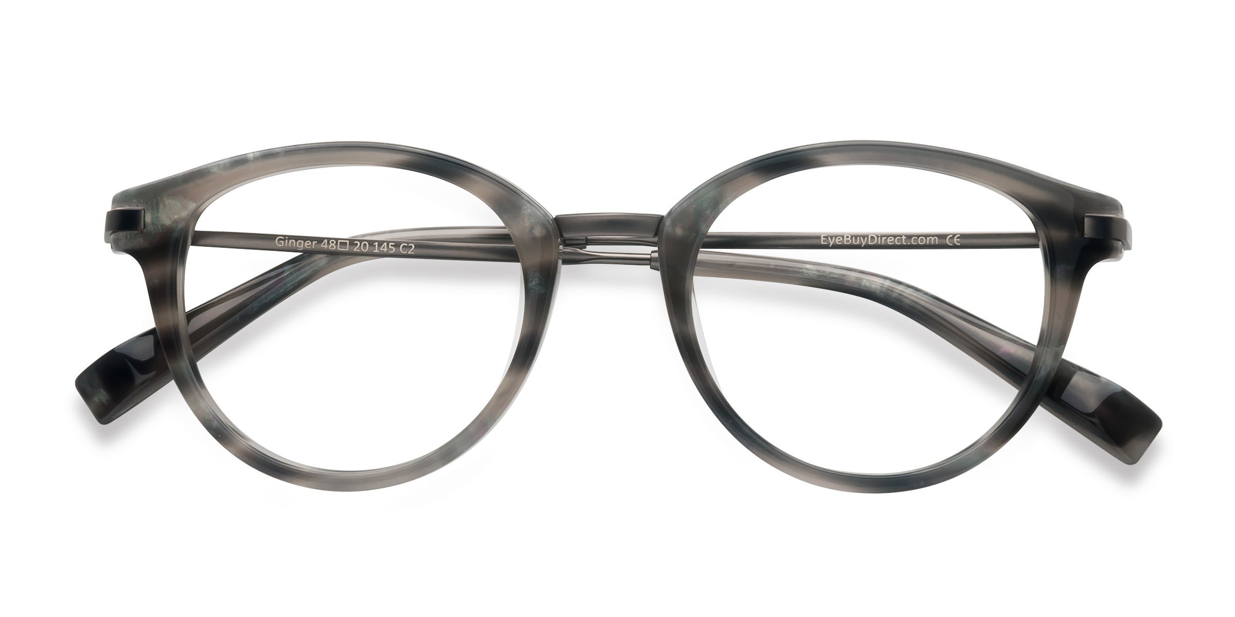 Gray Striped Ginger -  Acetate Eyeglasses