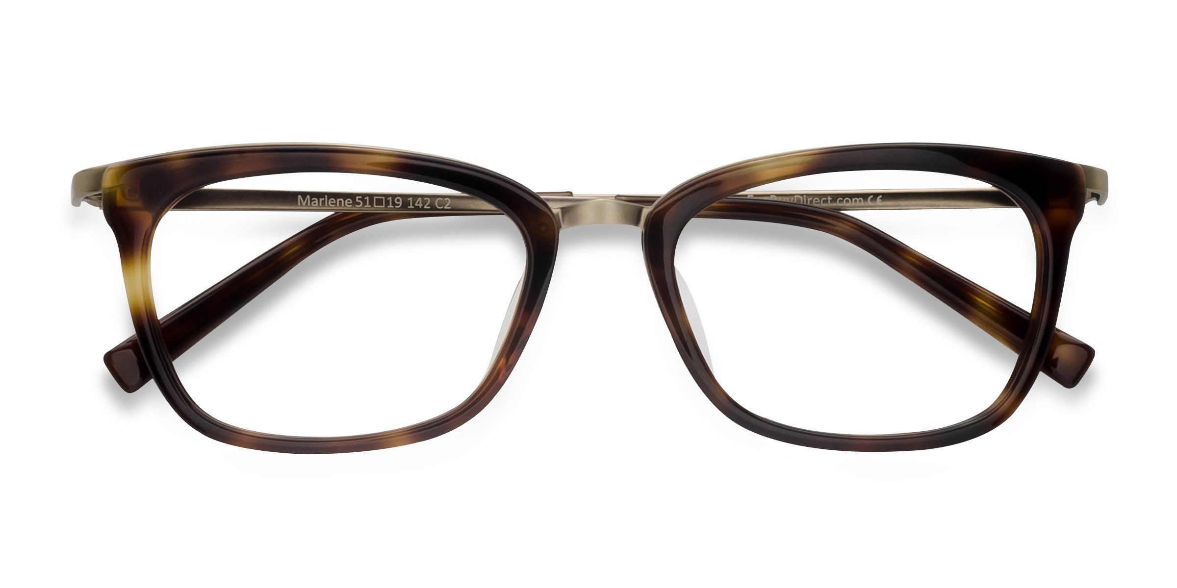 Tortoise Marlene -  Metal Eyeglasses