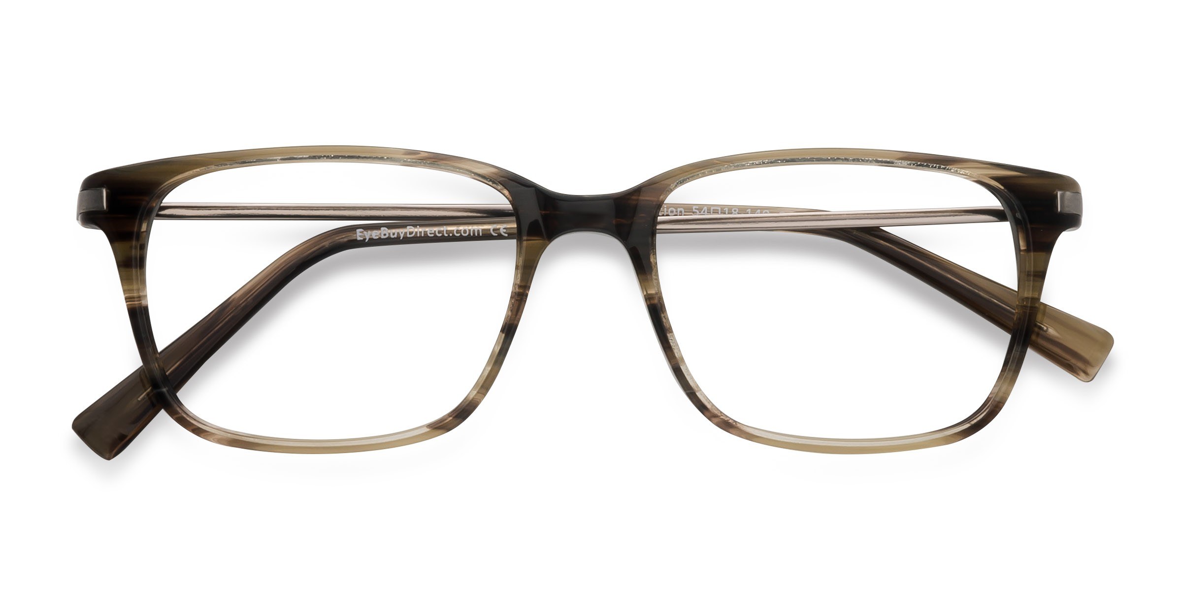 Brown Striped Motion -  Métal Lunettes de vue