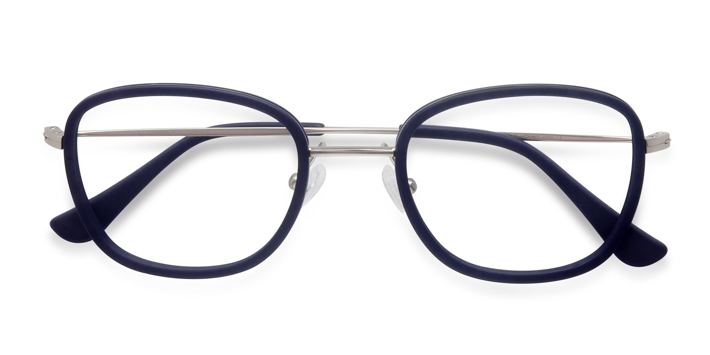 Matte Navy Trapeze -  Acetate Eyeglasses
