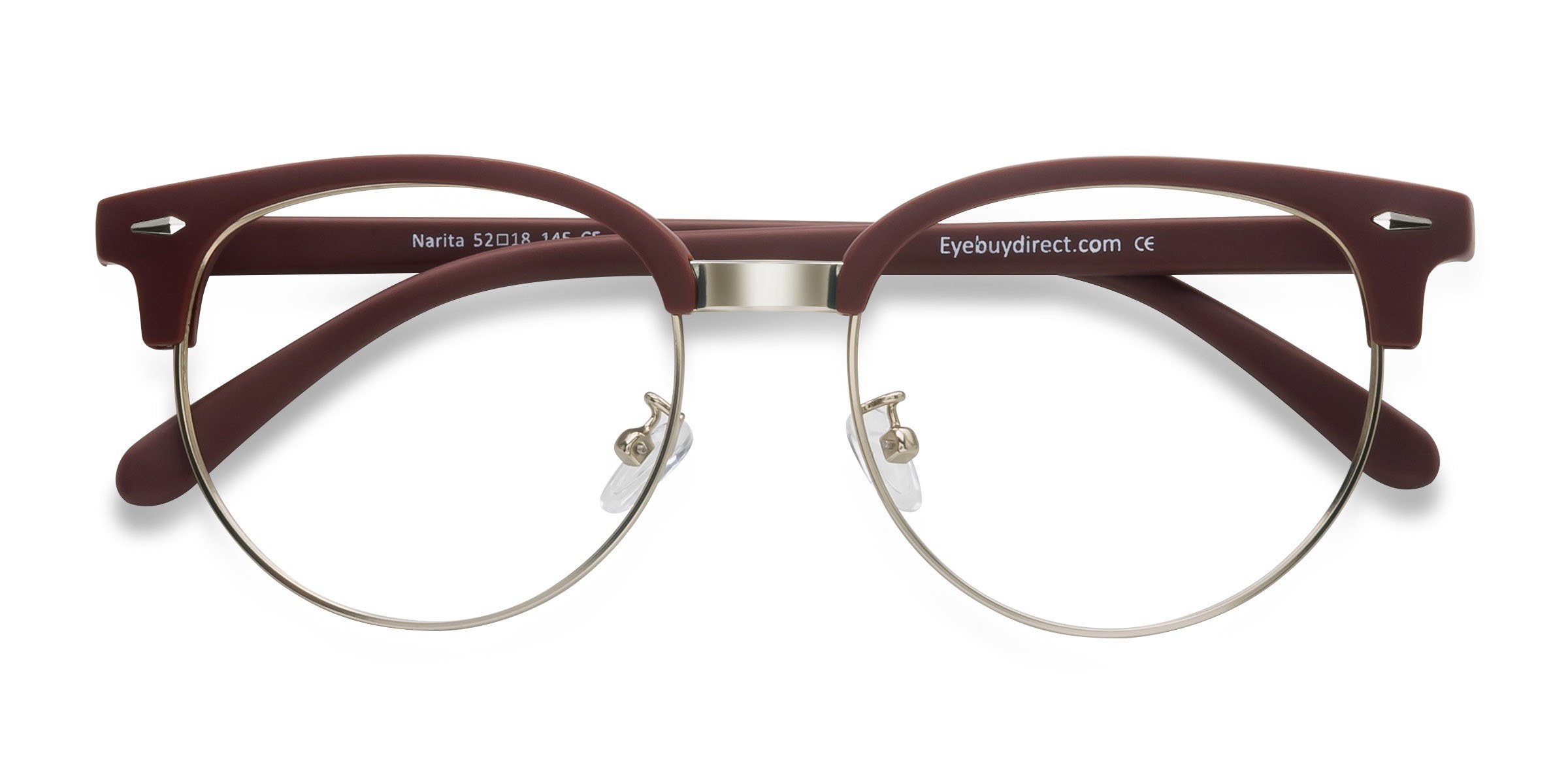 Matte Burgundy Narita -  Métal Lunettes de vue